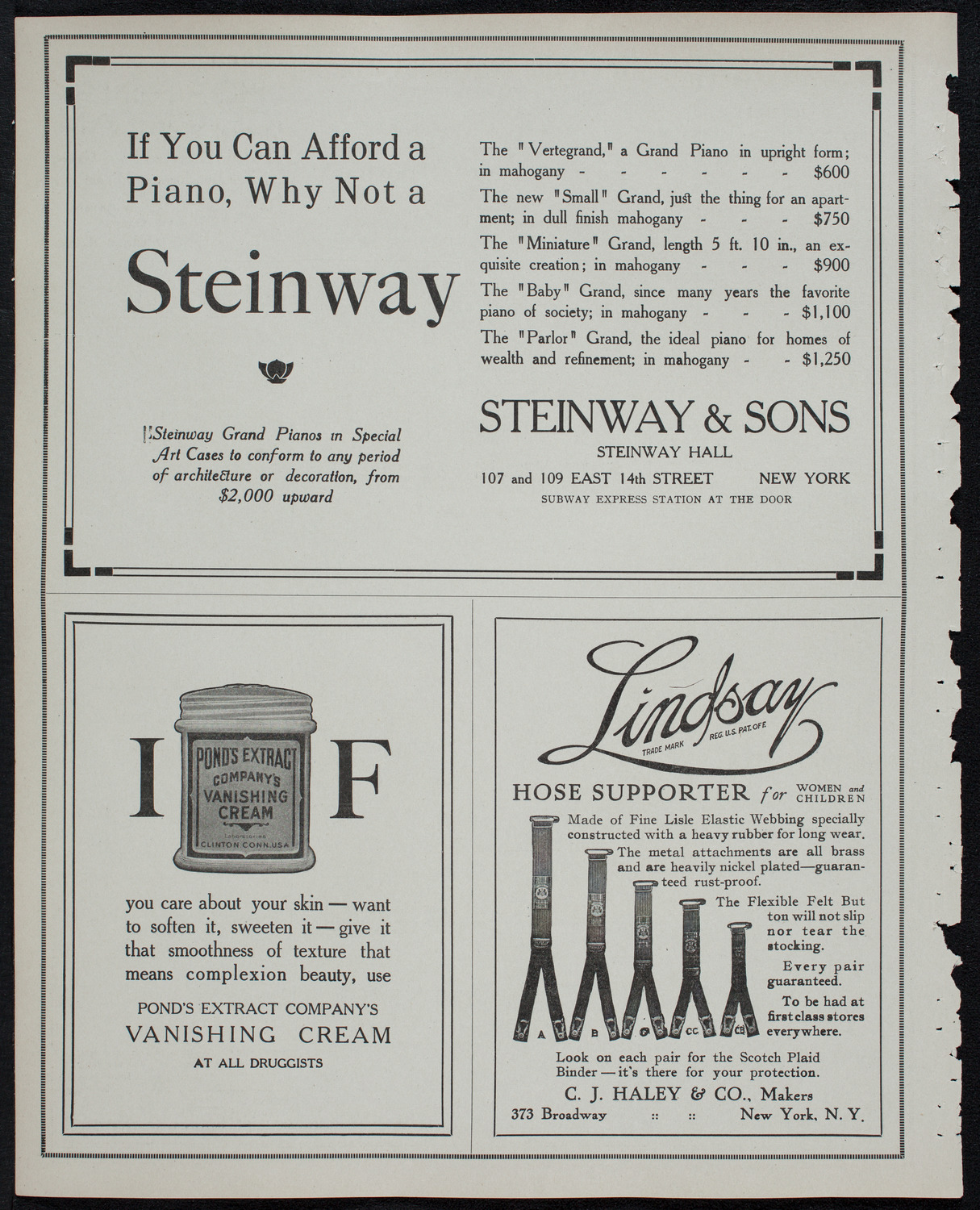 New York Philharmonic, January 17, 1913, program page 4