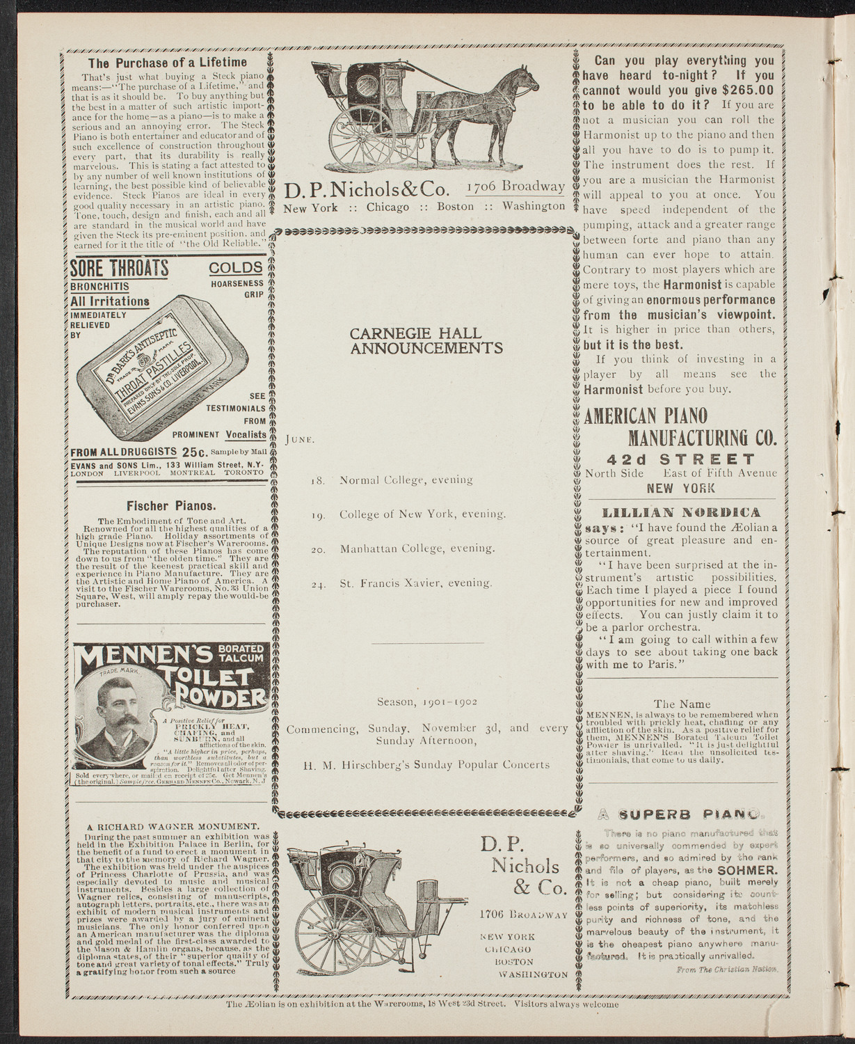 Graduation: New York Law School, June 13, 1901, program page 2