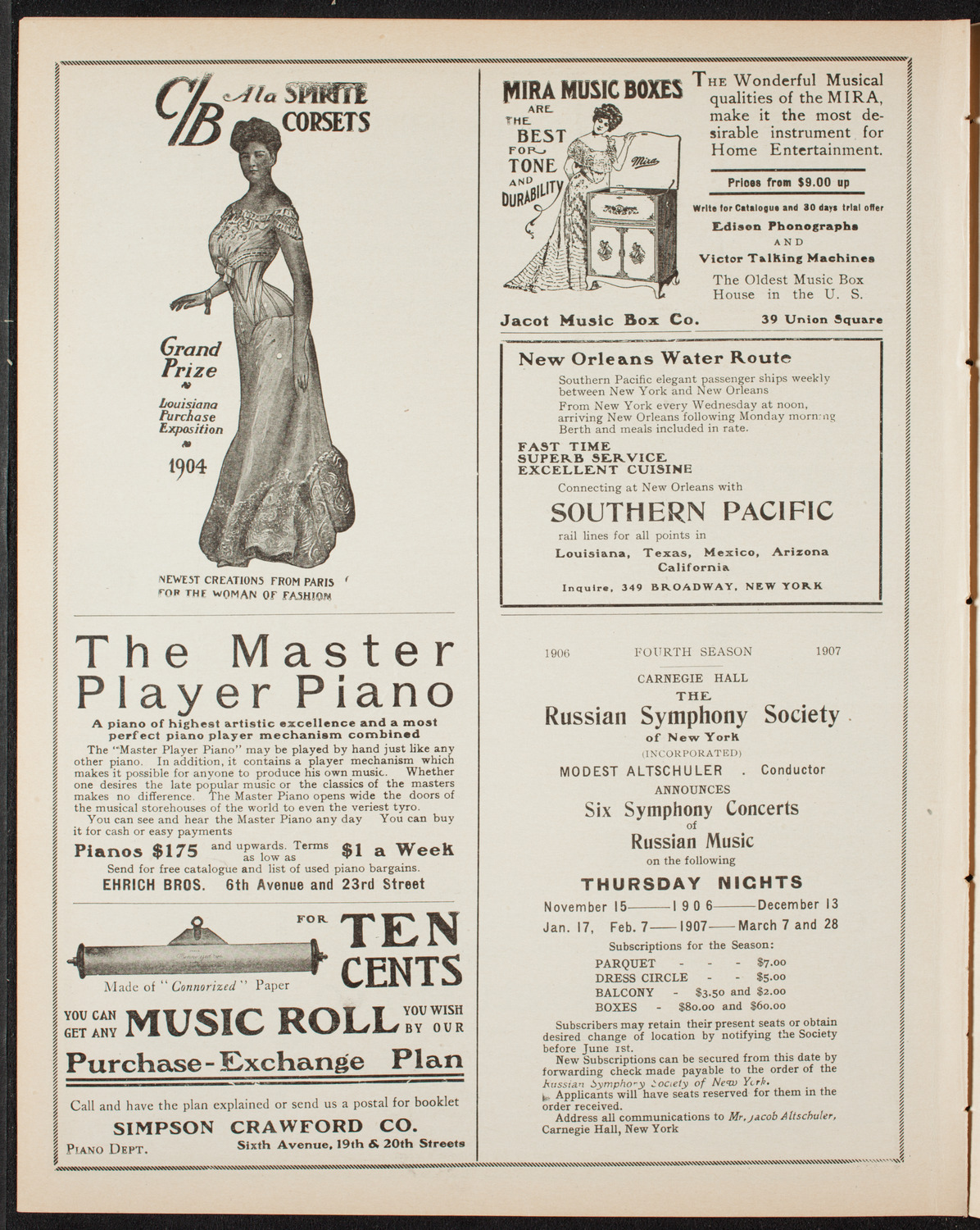 German Music Festival, April 29, 1906, program page 8