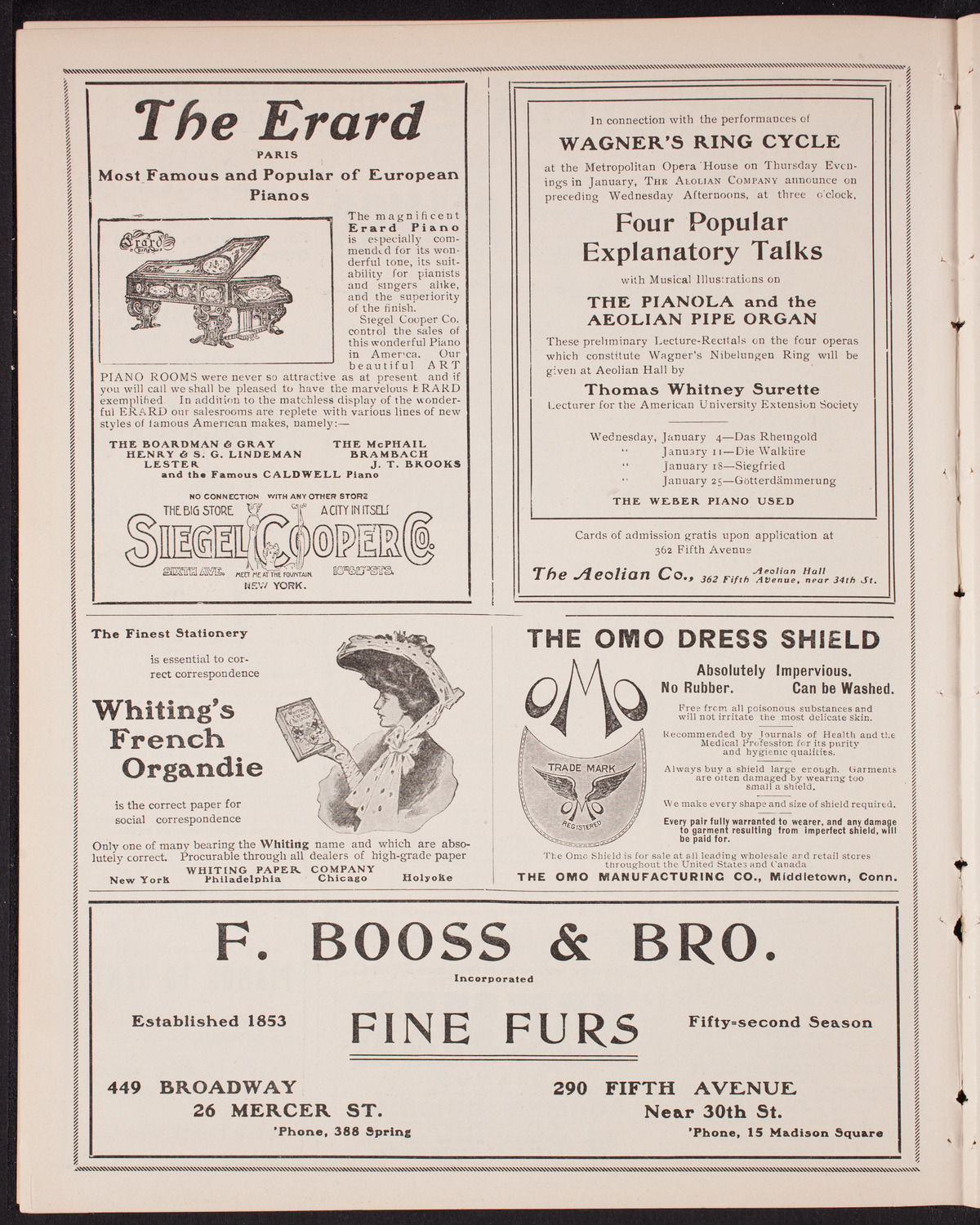 Olga Samaroff, Piano, with the New York Symphony Orchestra, January 18, 1905, program page 6