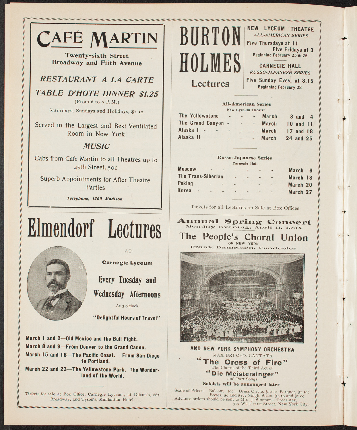 Lillian Nordica, Soprano, with the New York Symphony Orchestra, March 2, 1904, program page 10