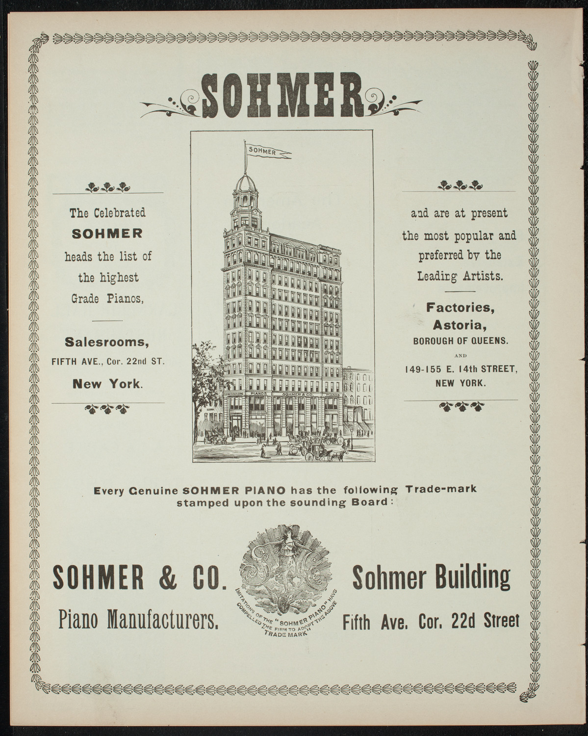 Grand Instrumental Illustration: The Niebelungen Lied and The Wagner Operas, March 16, 1898, program page 8