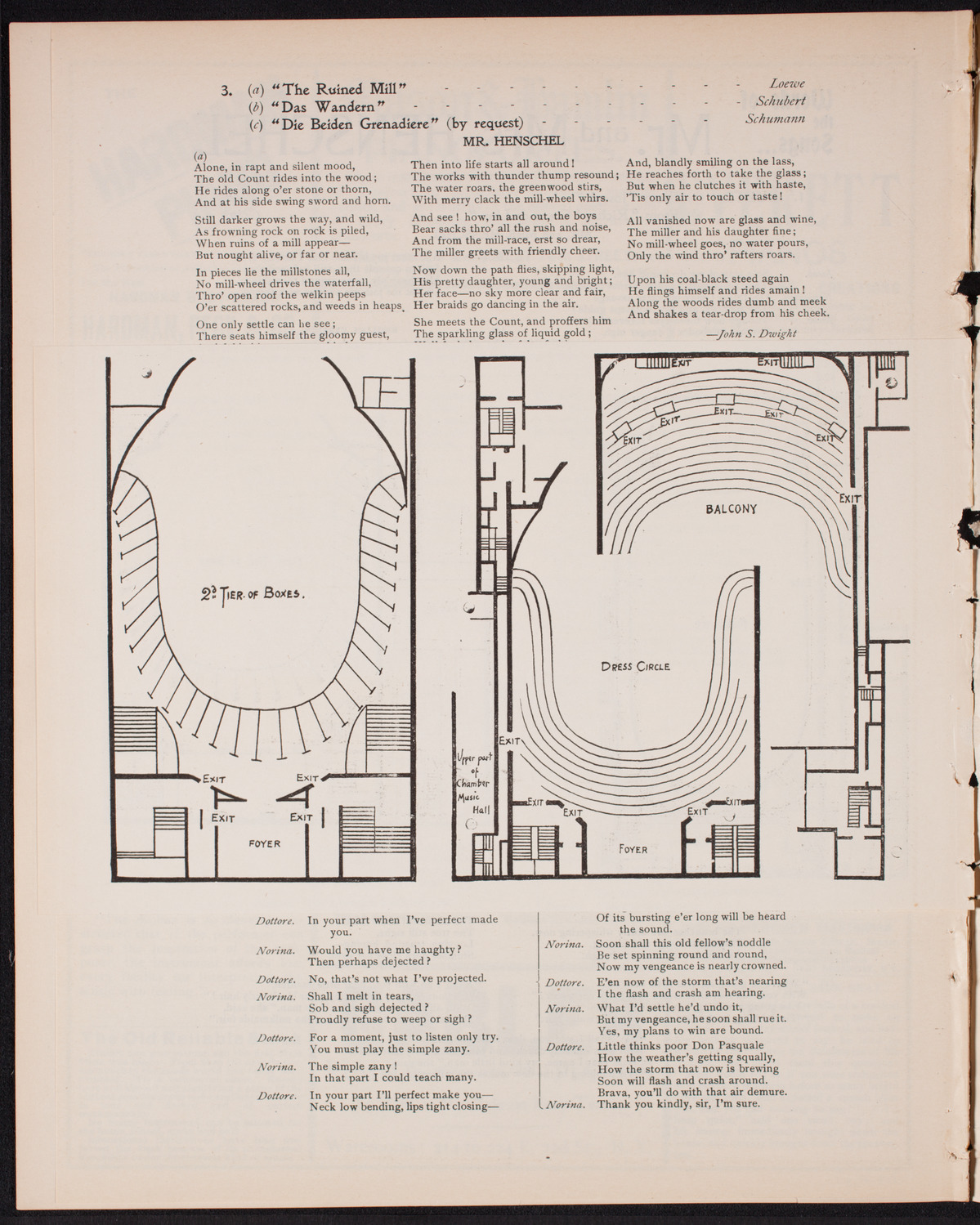 Benefit: Workingman's School and District Nursing Department, January 7, 1901, program page 10