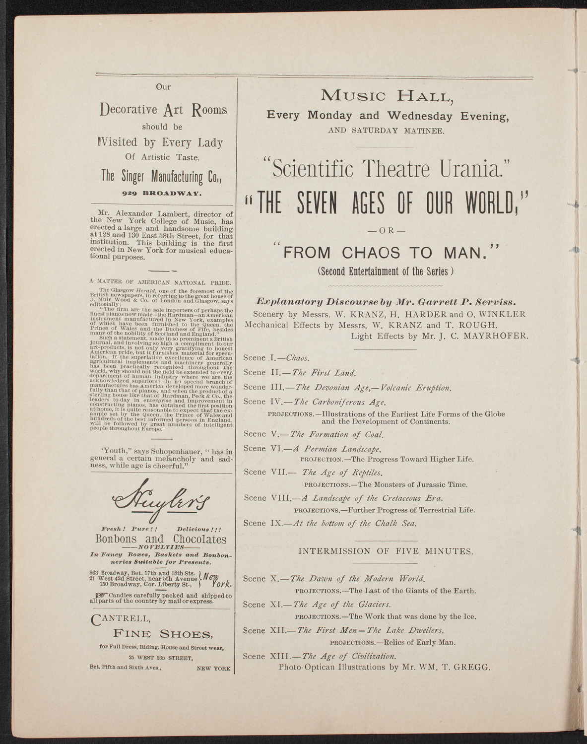 David Bimberg, April 20, 1892, program page 4