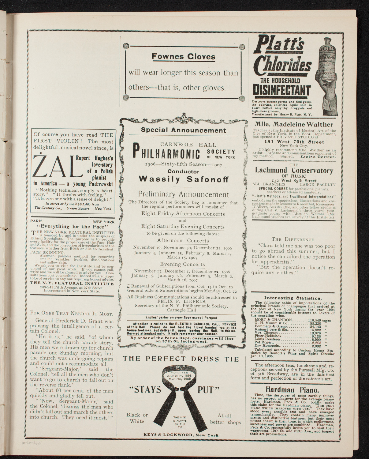 Ernestine Schumann-Heink, Mezzo-Soprano, October 20, 1906, program page 9