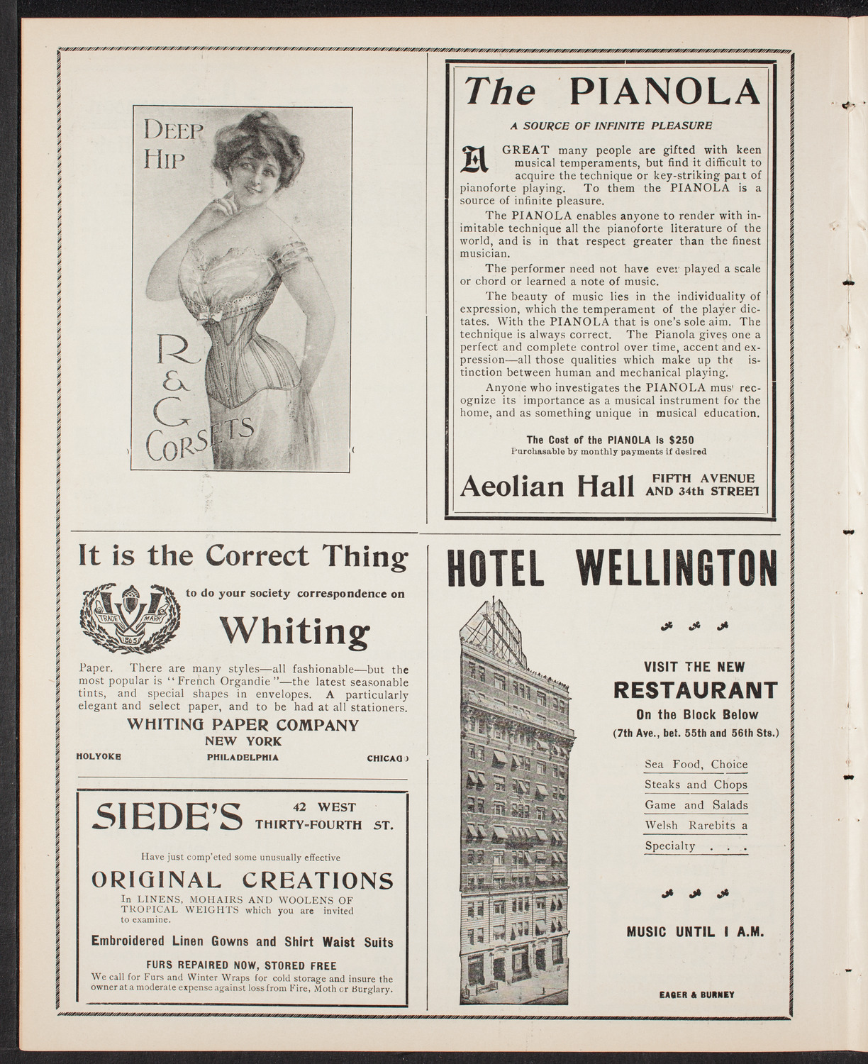 New York Philharmonic, April 4, 1903, program page 6