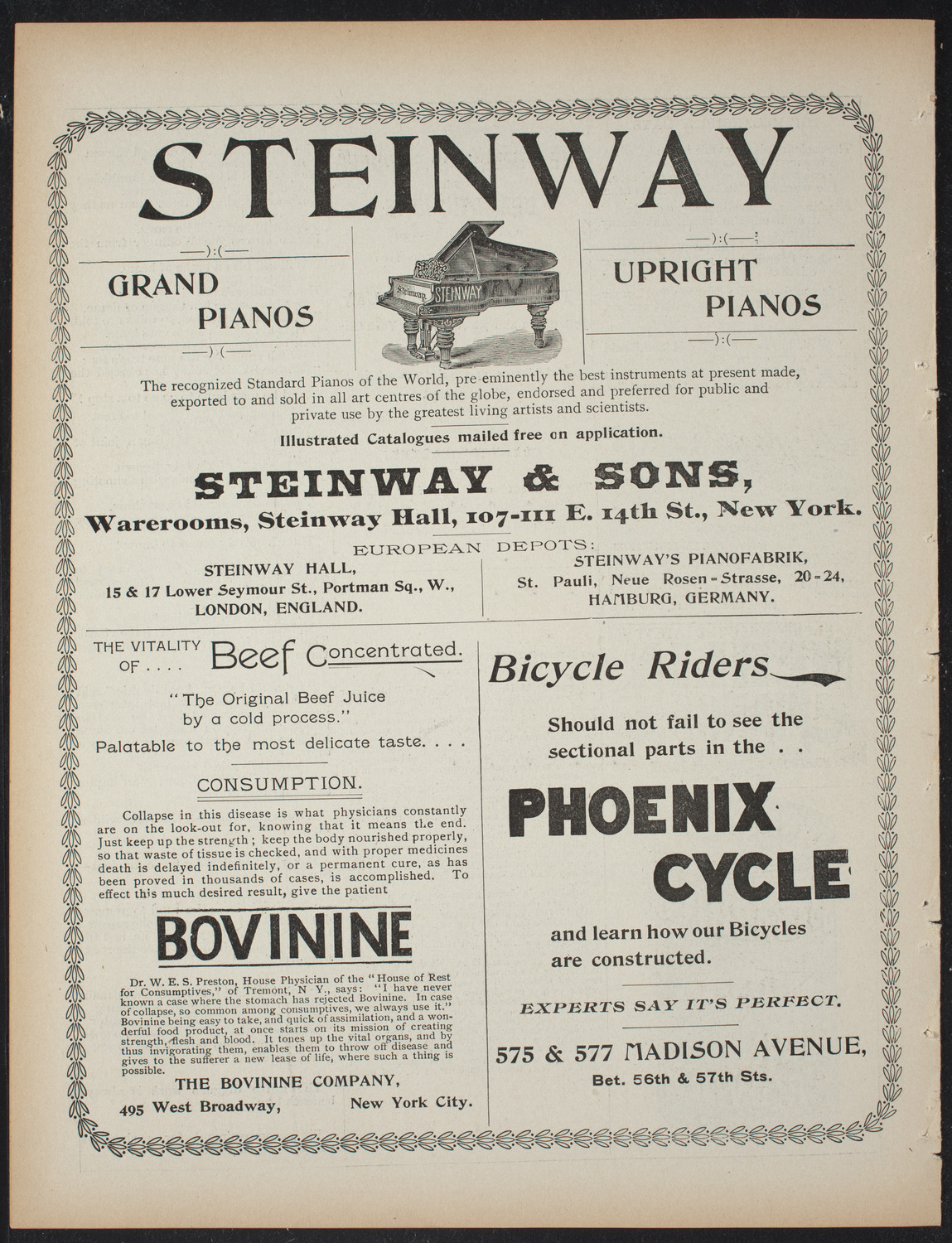 William H. Barber, March 1, 1897, program page 8