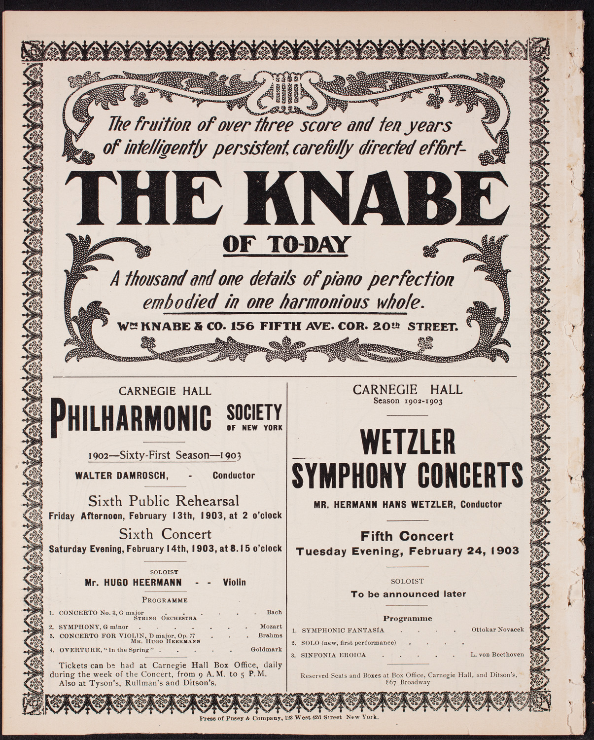 Symphony Concert for Young People, February 7, 1903, program page 12