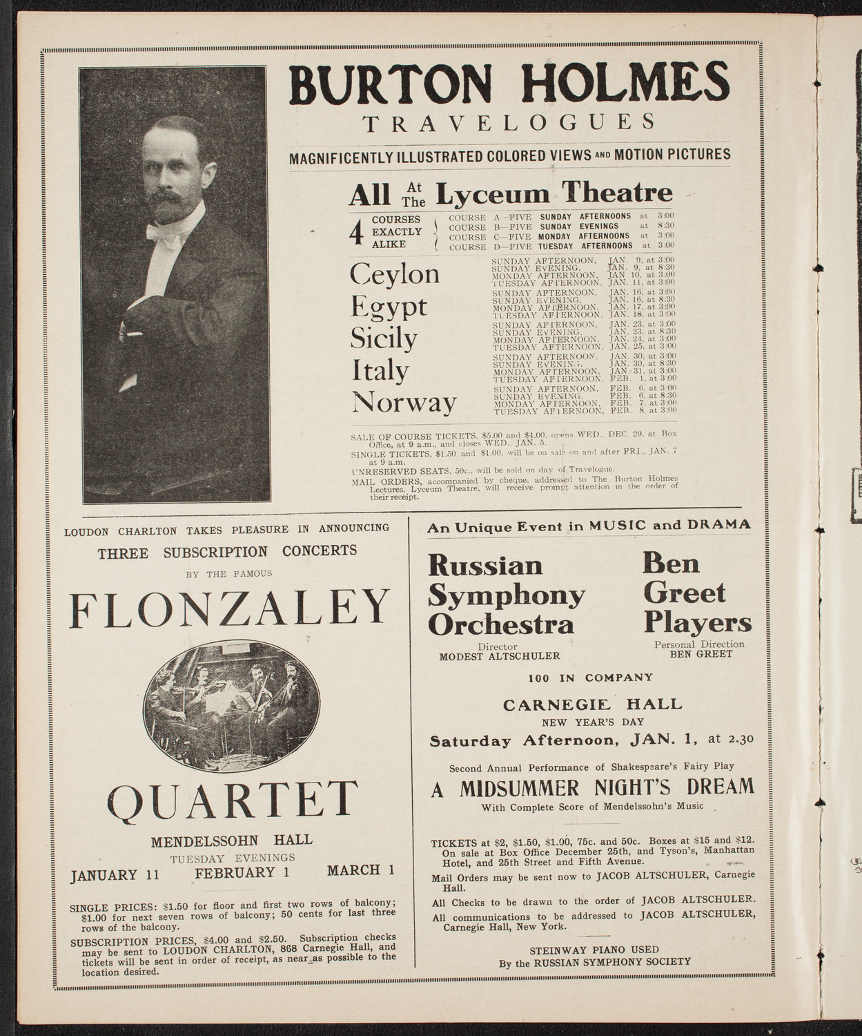 Symphony Concert for Young People, December 18, 1909, program page 10