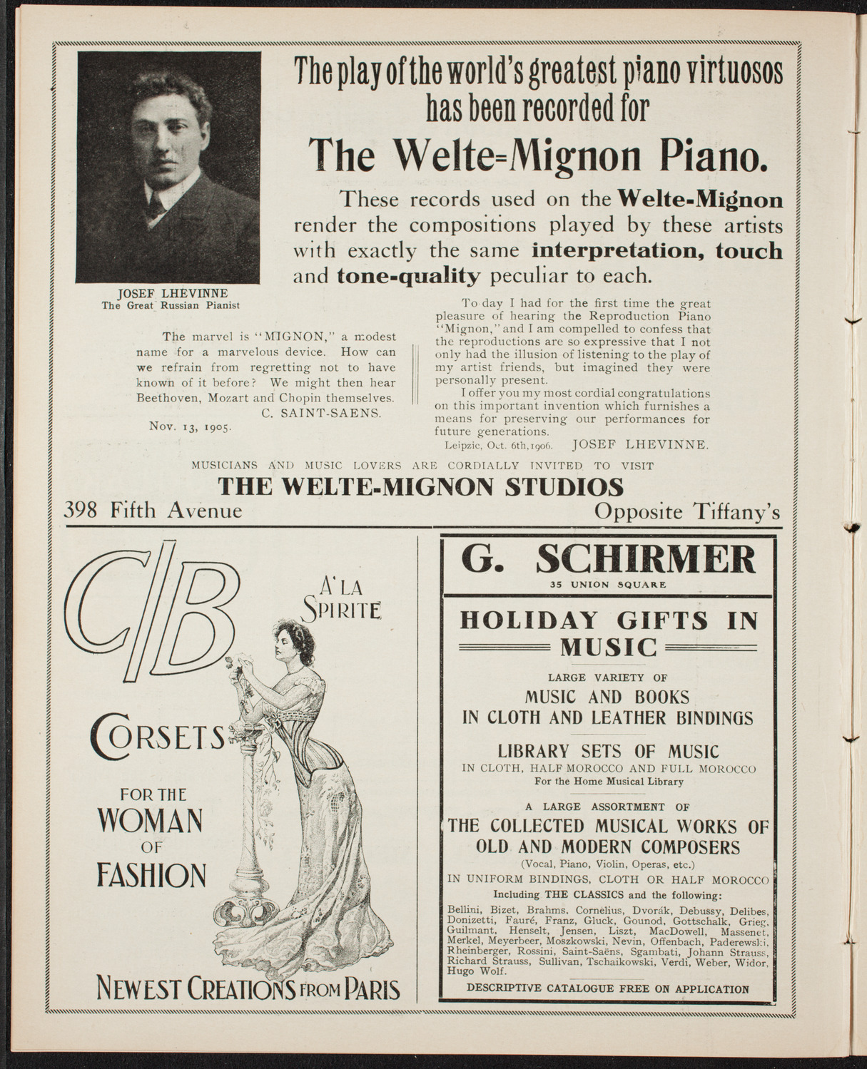 Johanna Gadski, Soprano, December 11, 1906, program page 8