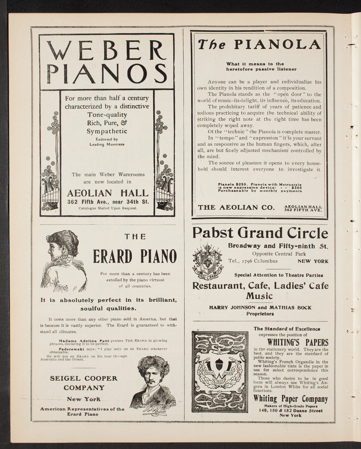 New York Philharmonic, January 29, 1904, program page 6