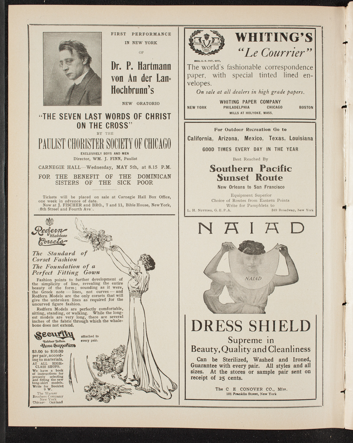 Testimonial Concert to Julian Walker, April 22, 1909, program page 2