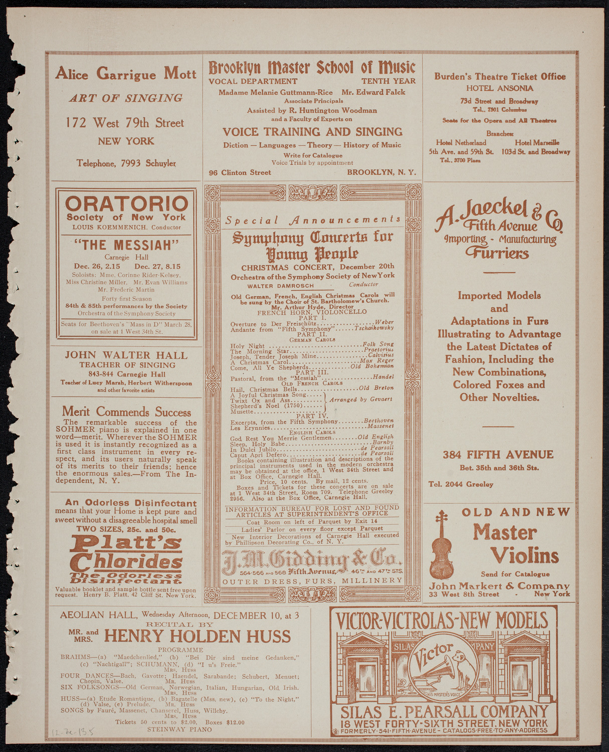 Elmendorf Lecture: The Edge of the Balkan States, December 7, 1913, program page 9