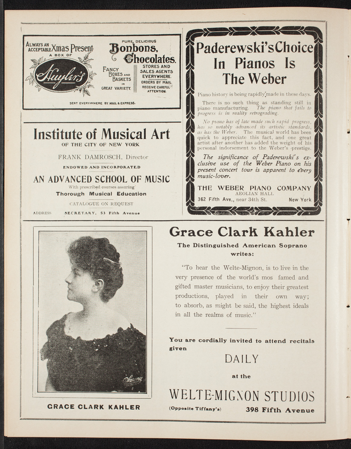 Symphony Concert for Young People, December 21, 1907, program page 6
