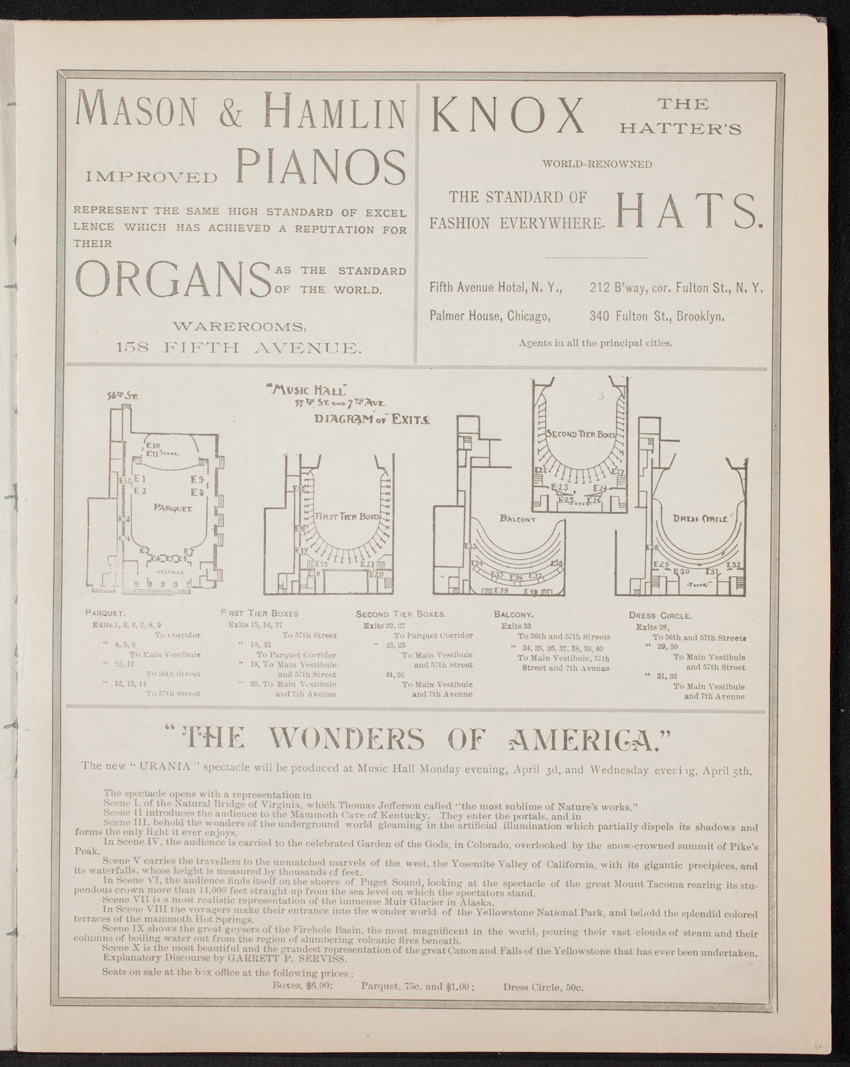 Damrosch Sunday Concert, April 2, 1893, program page 3