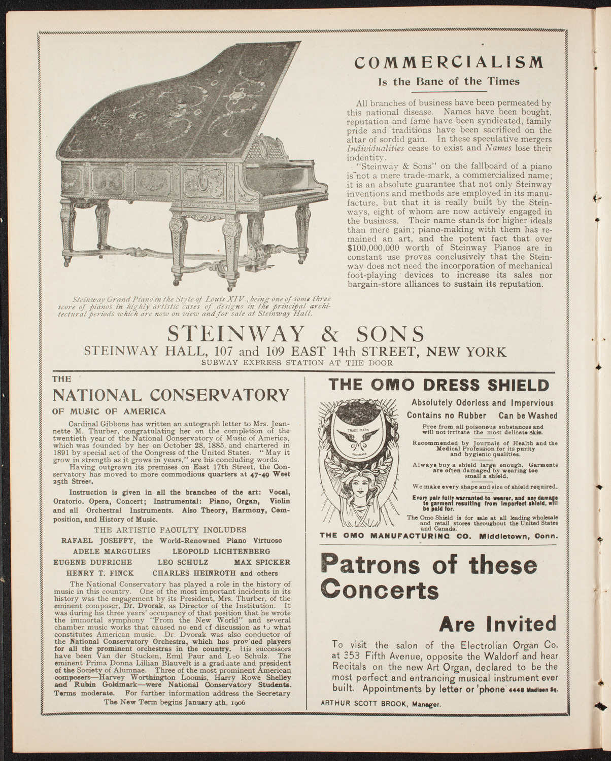Elmendorf Lecture: Switzerland, March 12, 1906, program page 4
