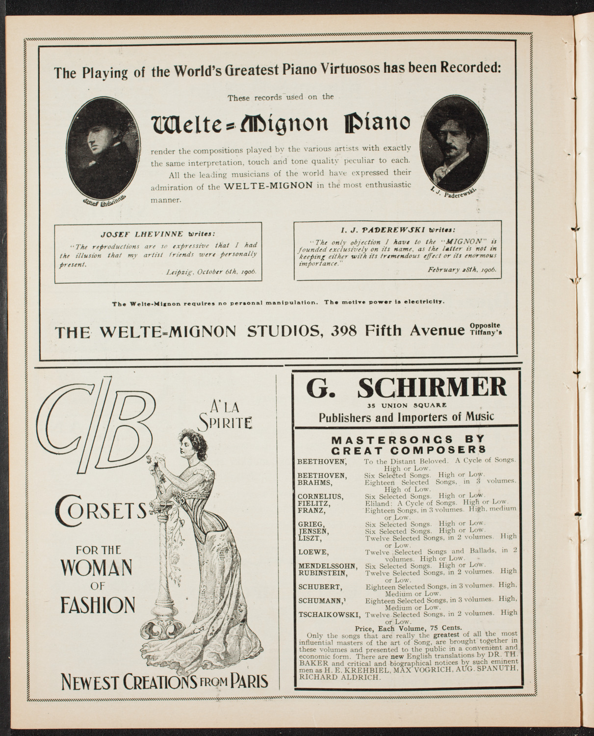 Elmendorf Lecture: Scotland, February 24, 1907, program page 8