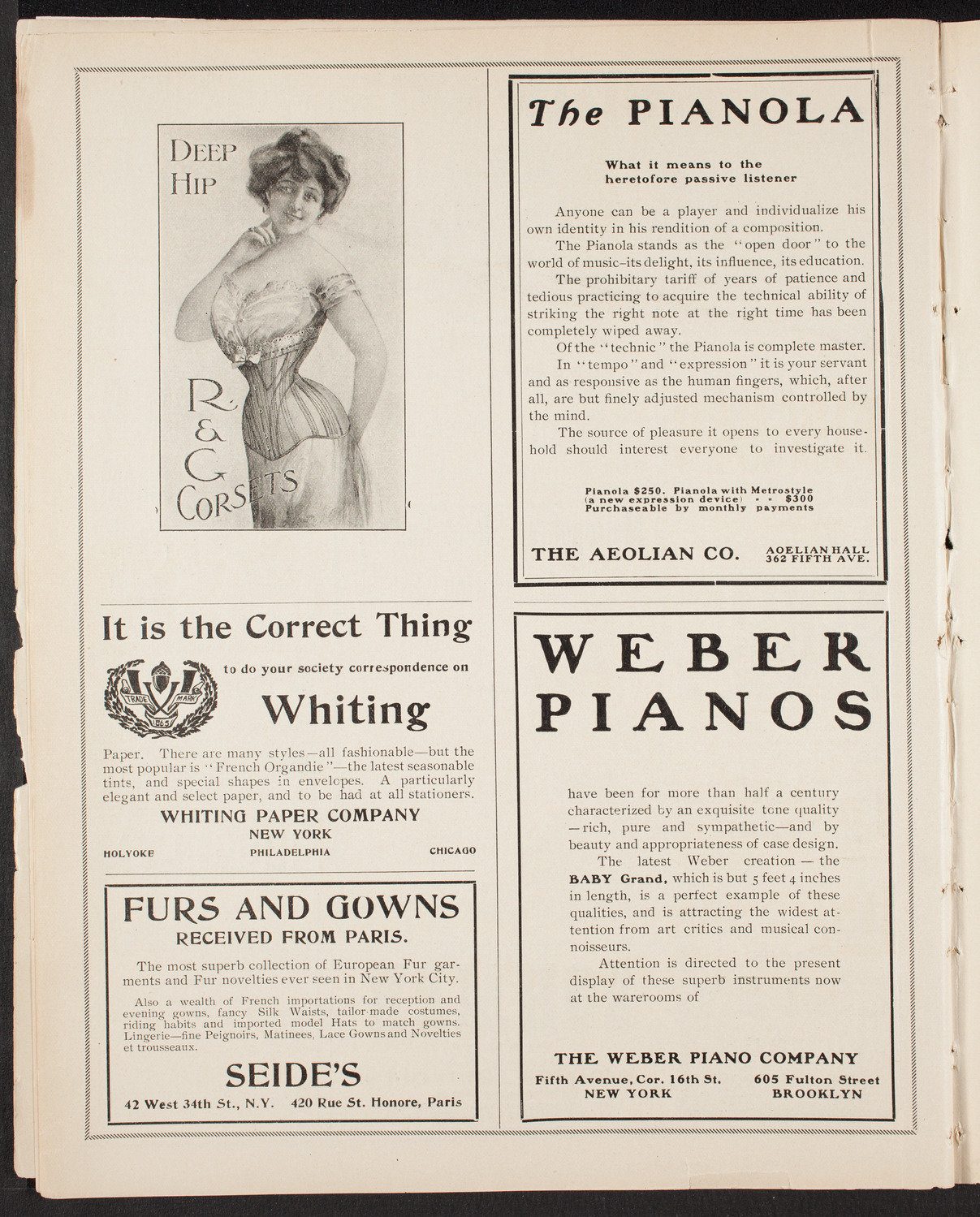 Metropolitan Street Railway Association Vaudeville Program, October 3, 1903, program page 6