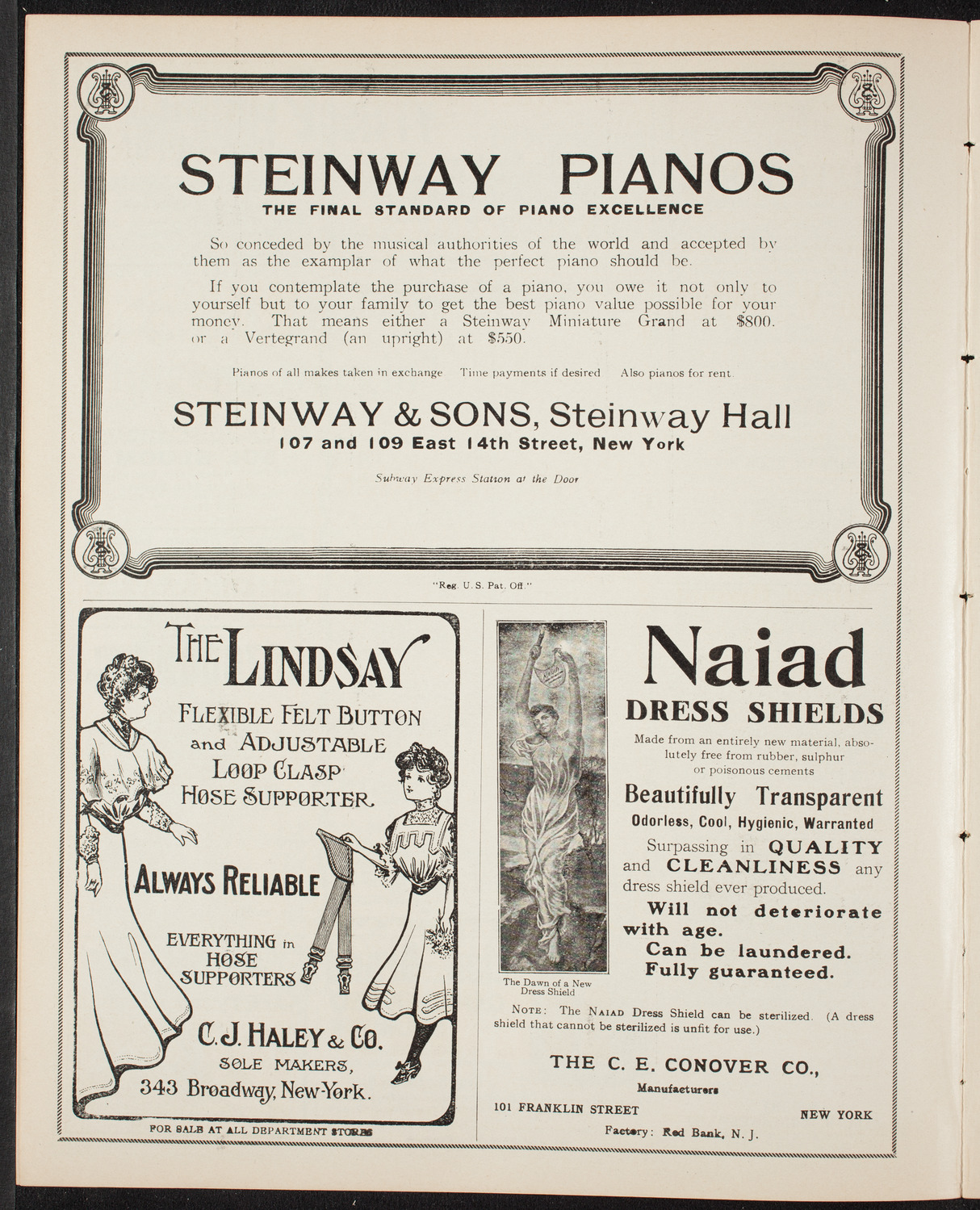 Fritz Kreisler, Violin, February 15, 1908, program page 4