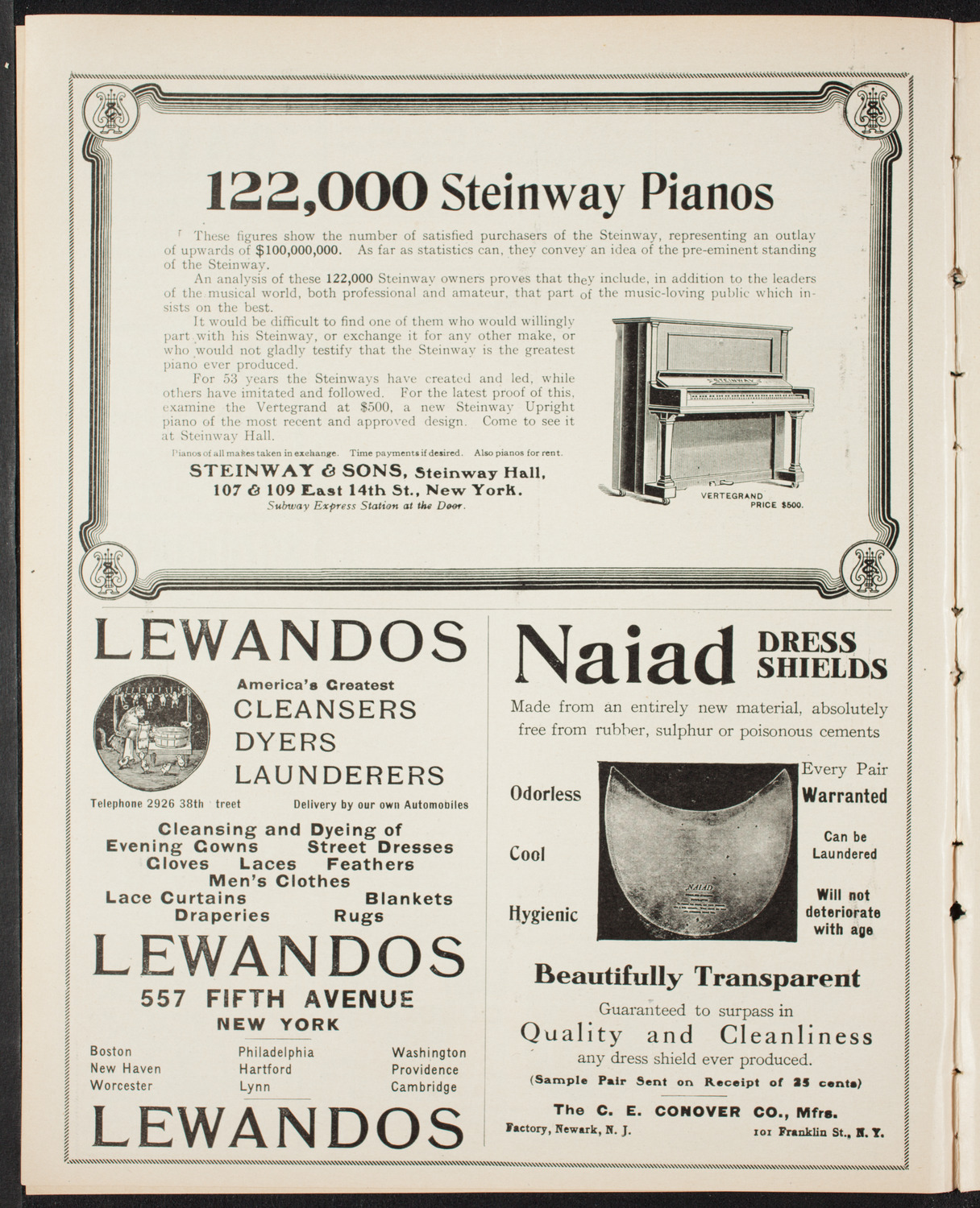 Russian Symphony Society of New York, March 14, 1907, program page 4