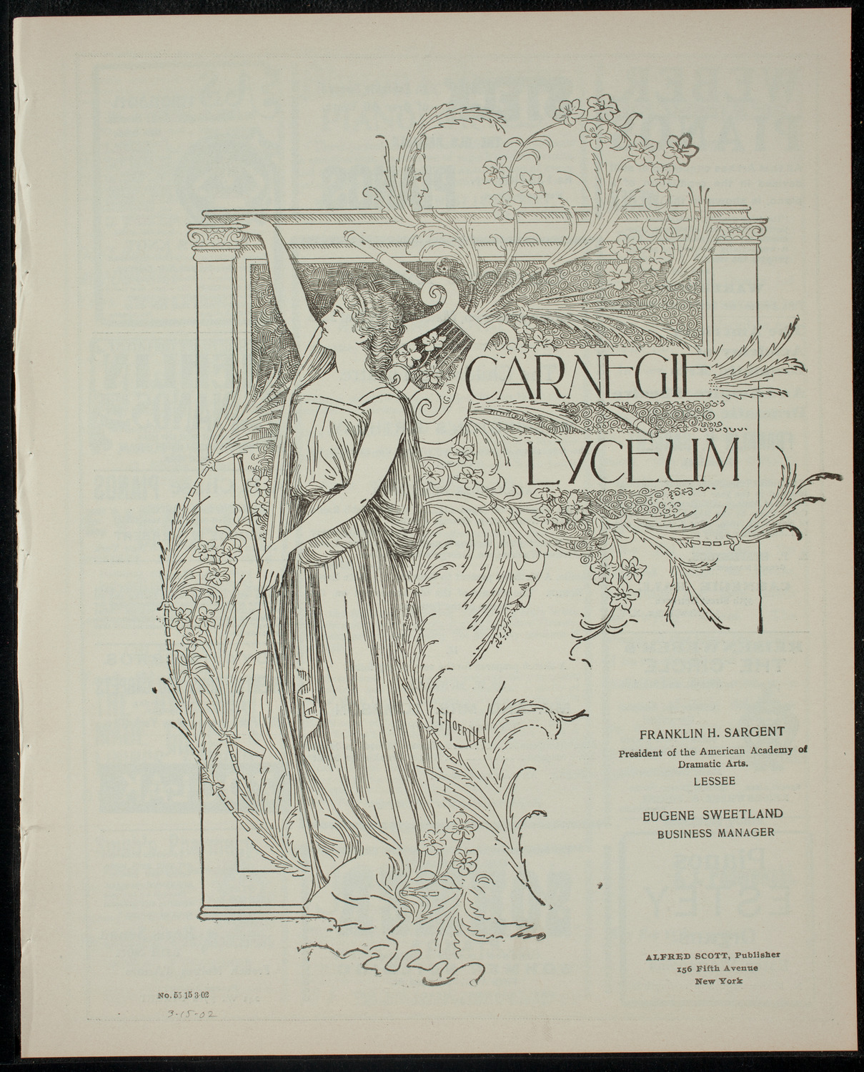 The Children's Theatre, March 15, 1902, program page 1