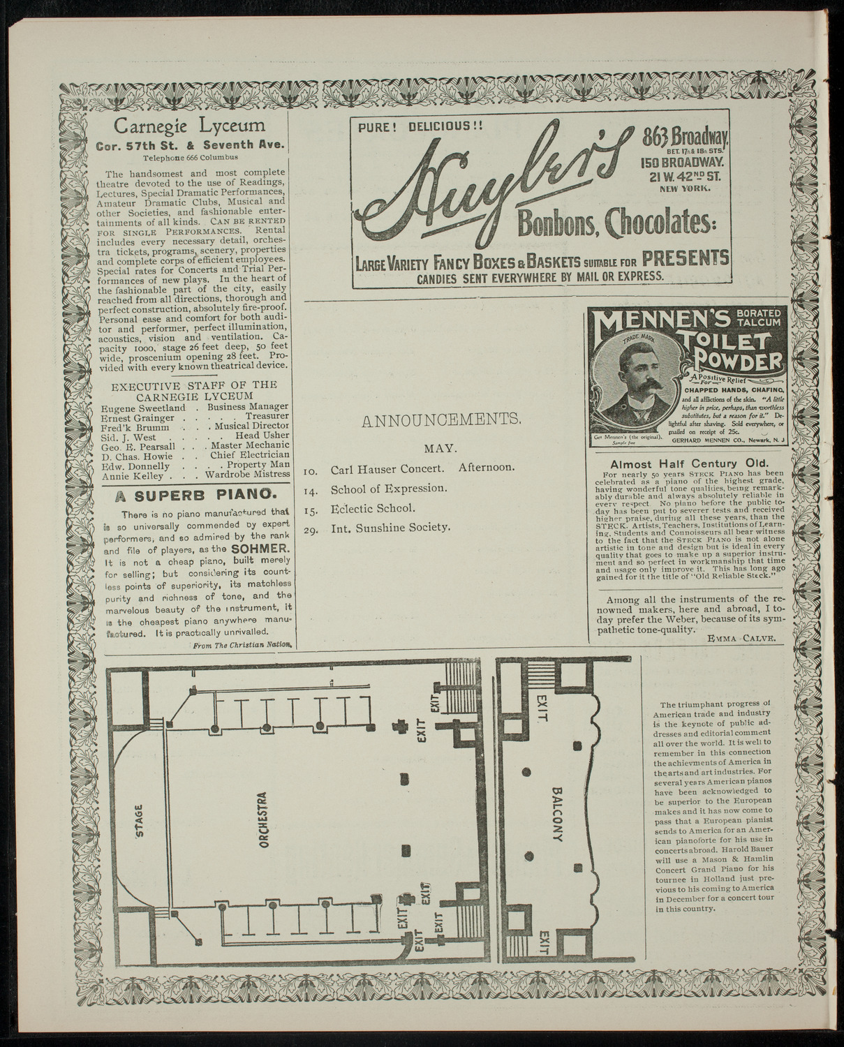 Violin Recital by Pupils of Carl Hauser, May 10, 1902, program page 4