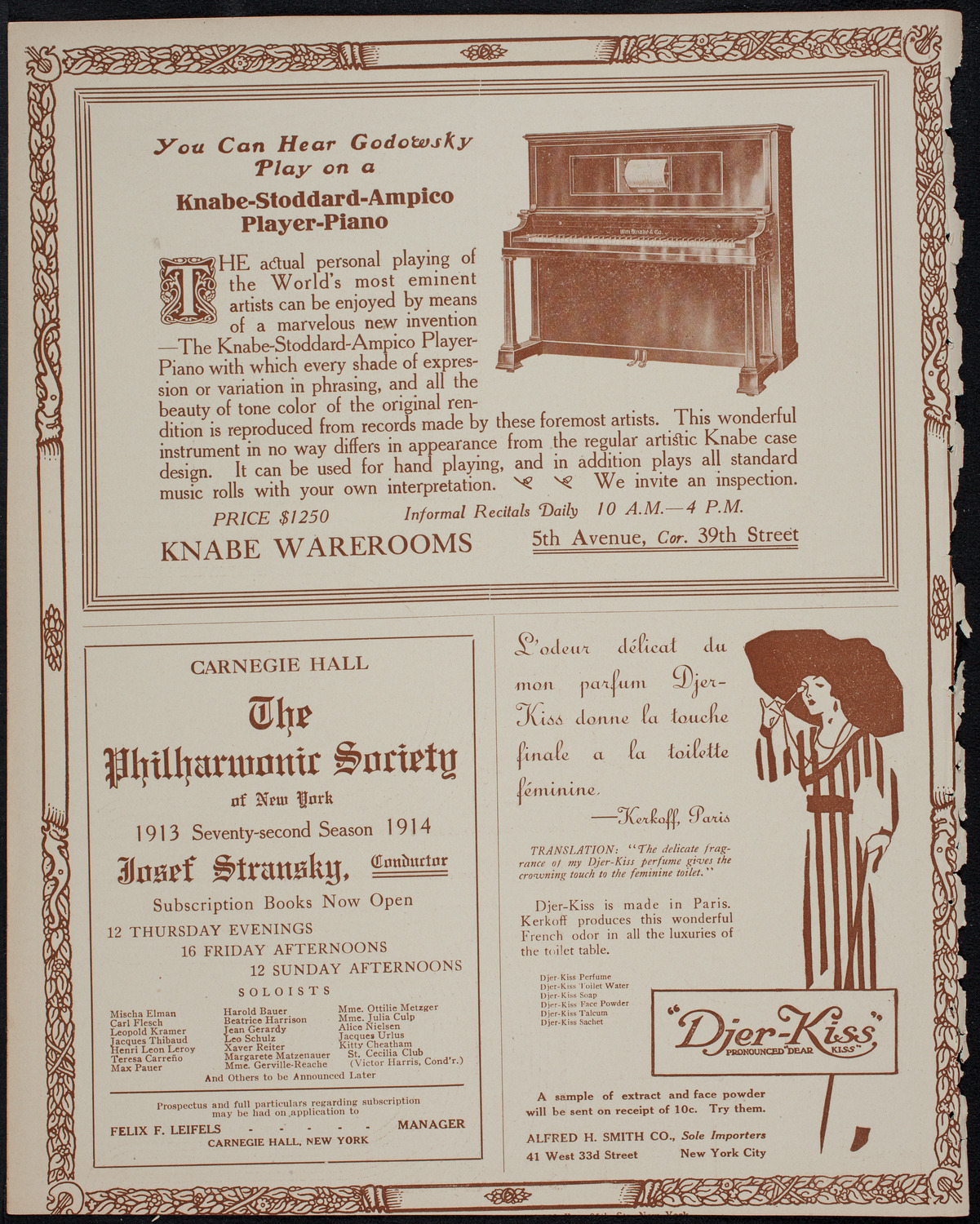 Elmendorf Lecture: Ceylon and the Sinhalese, October 27, 1913, program page 12