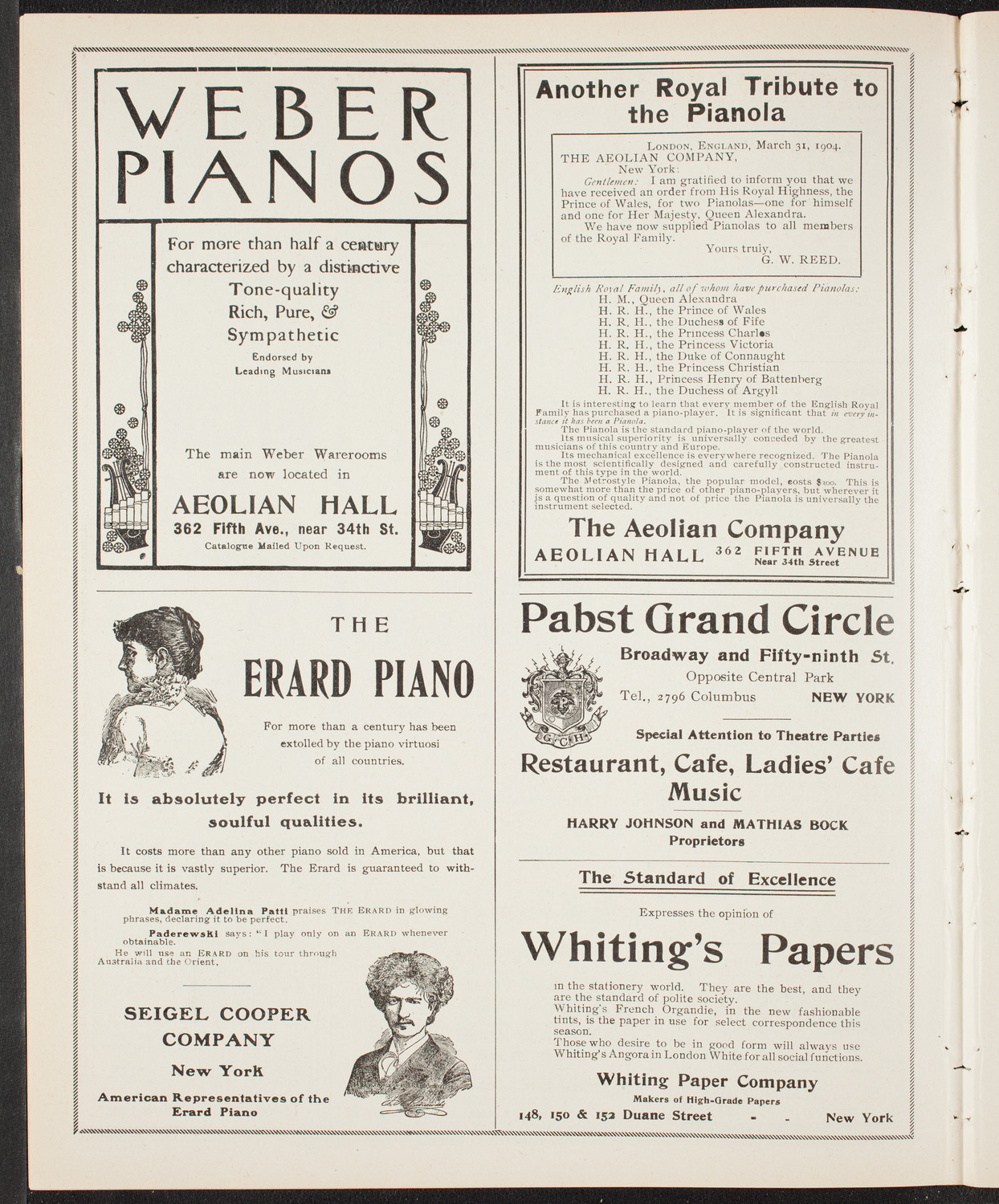 Meeting: American Federation of Catholic Societies, June 12, 1904, program page 6