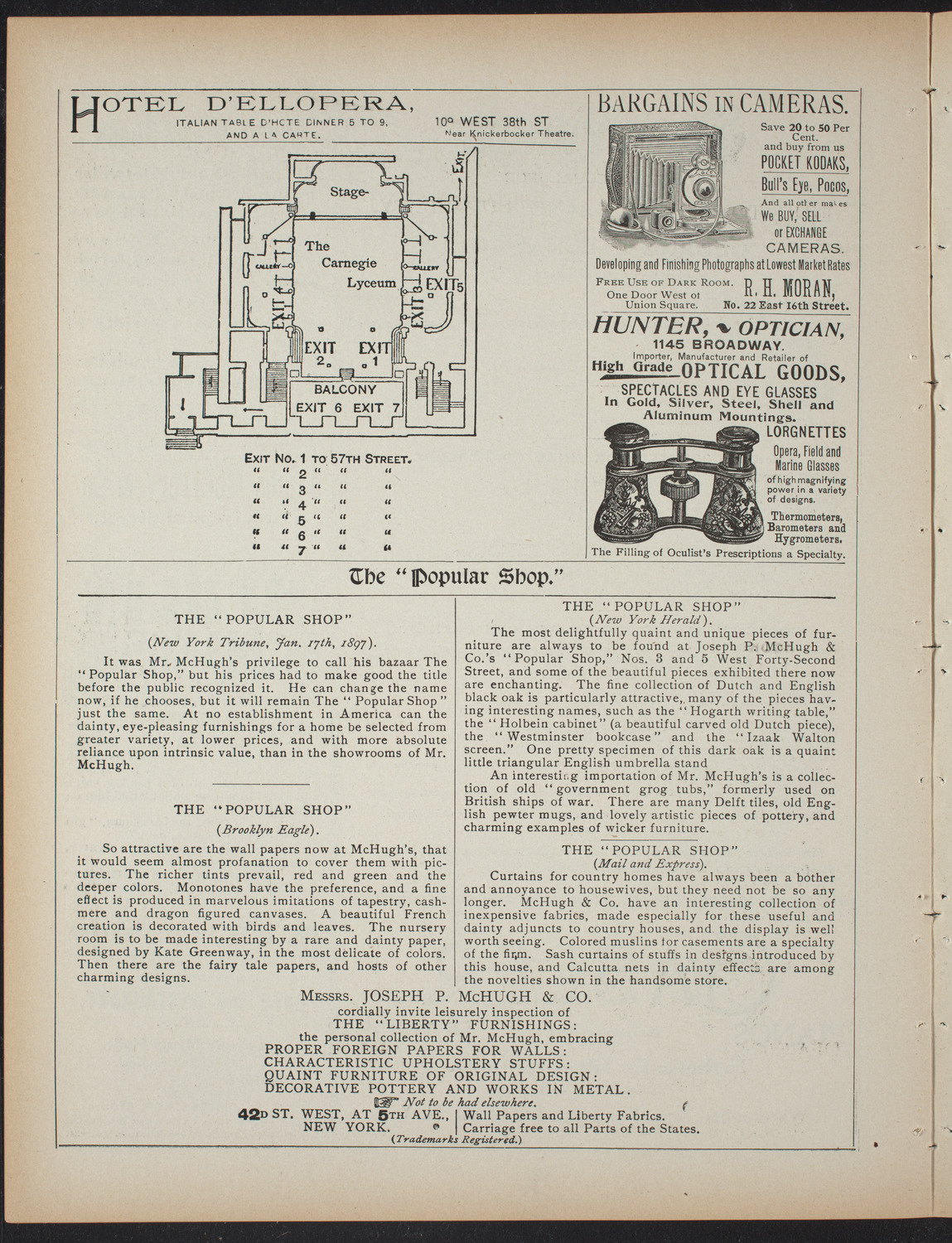 Saturday Morning Conferences on Comparative Literature, February 27, 1897, program page 6