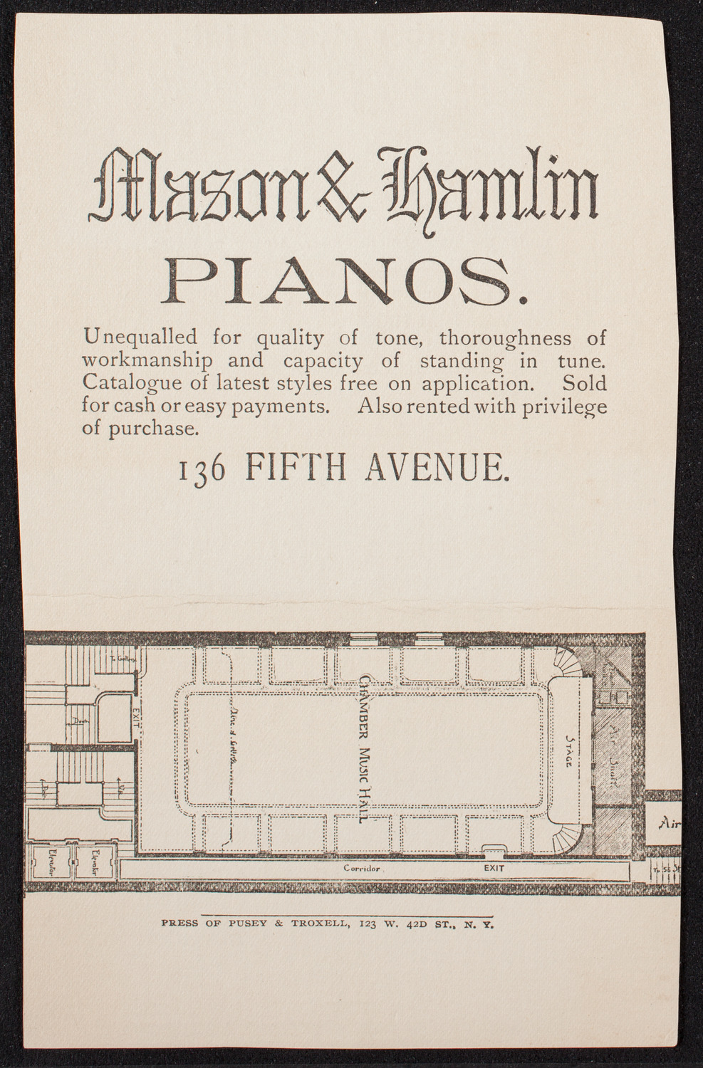 The New York Ladies Trio and Fannie Hirsch, February 18, 1896, program page 2