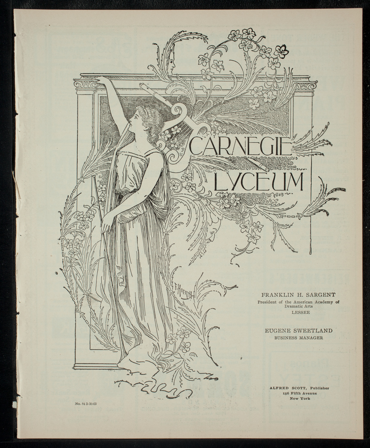 United Daughers of the Confederacy, March 30, 1903, program page 1