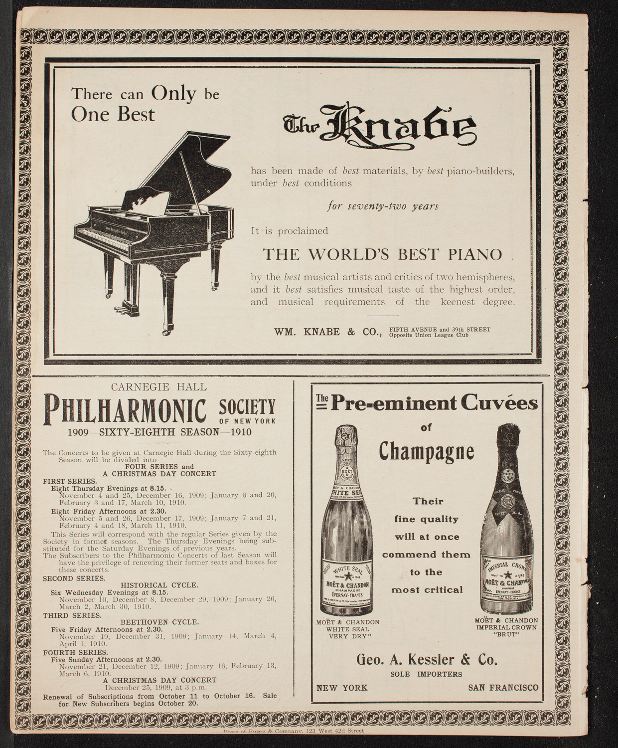 Ludwig Wüllner, October 16, 1909, program page 12