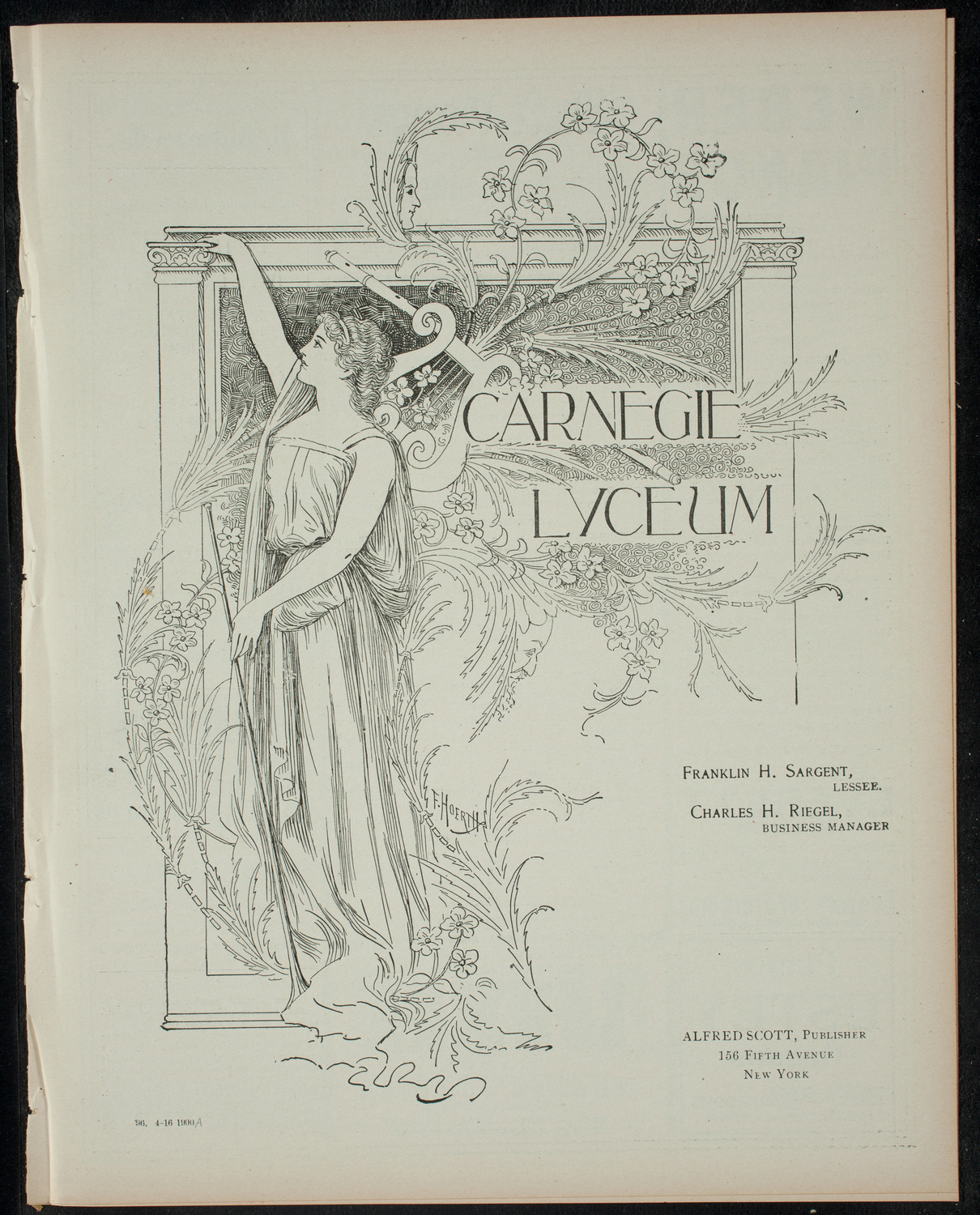 Jack the Giant Killer, April 16, 1900, program page 1