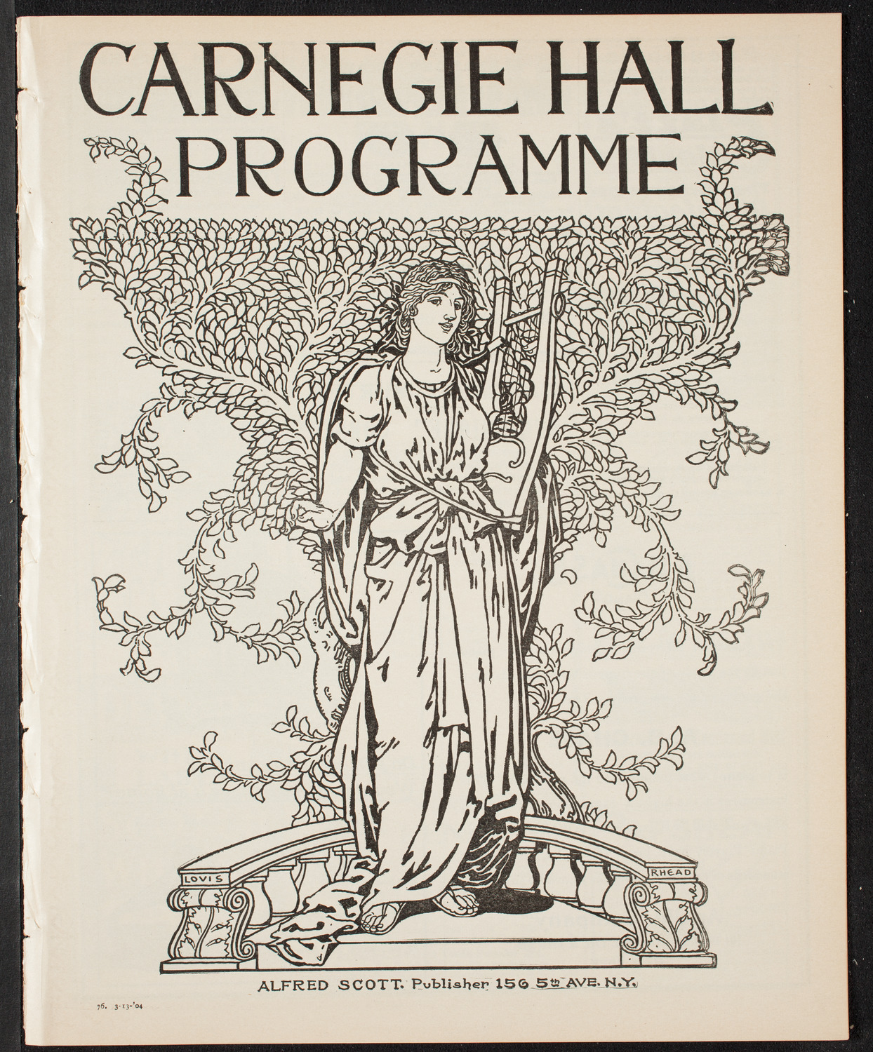 Lecture by Burton Holmes, March 13, 1904, program page 1