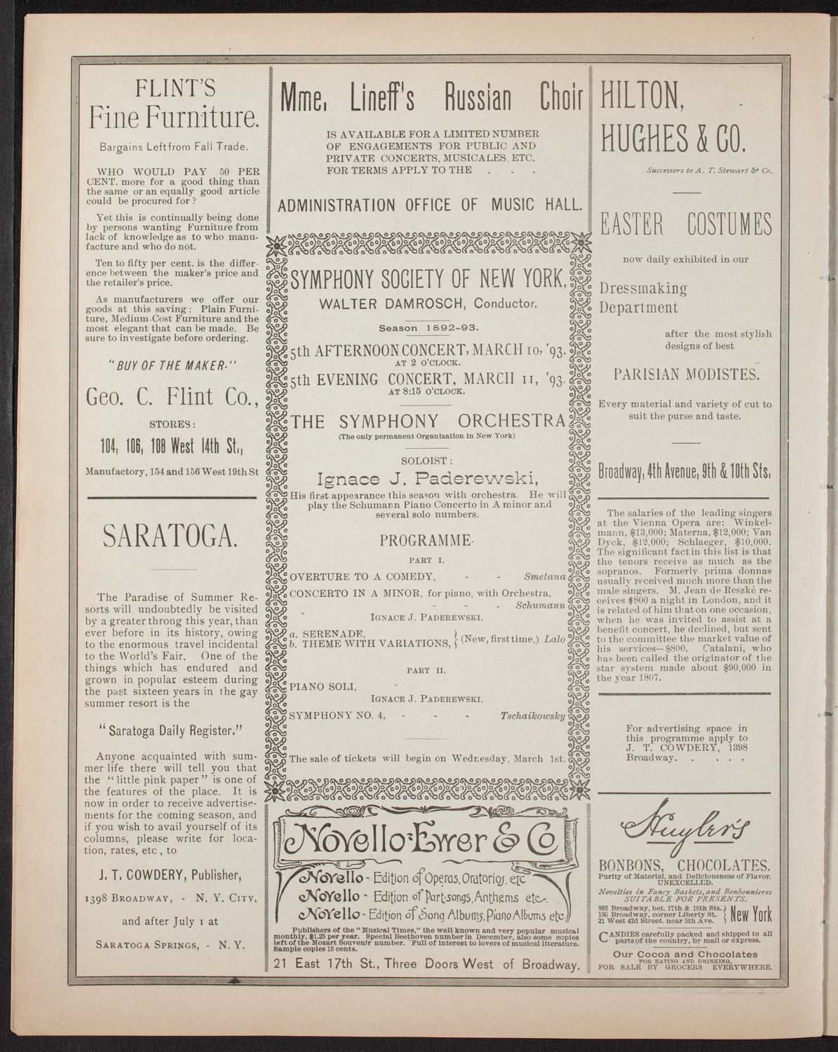 General Society of Mechanics and Tradesmen Program, February 23, 1893, program page 6