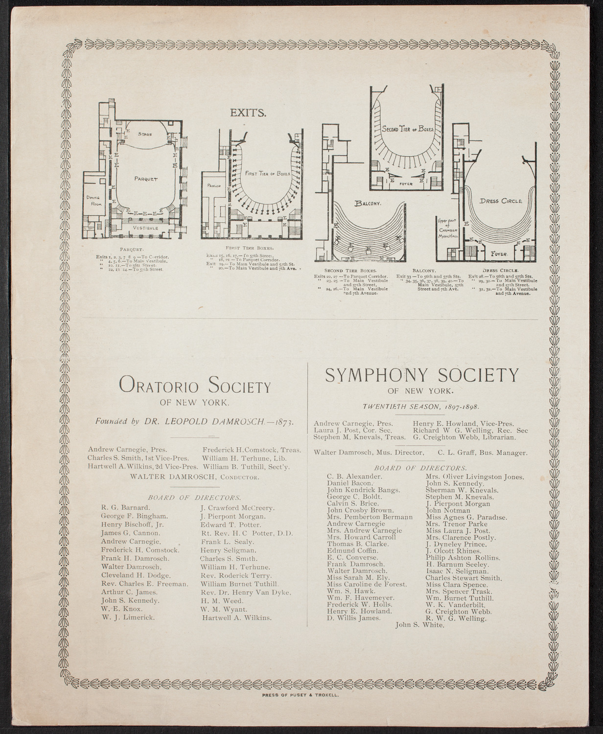 Oratorio Society of New York, December 30, 1897, program page 8