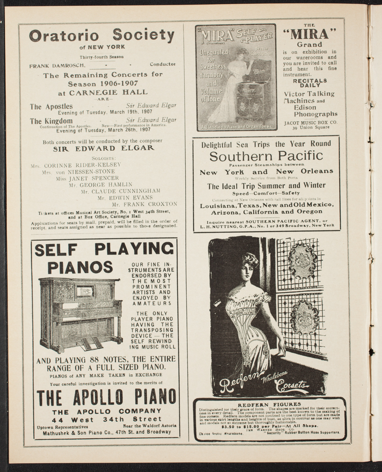 Russian Symphony Society of New York, March 14, 1907, program page 2