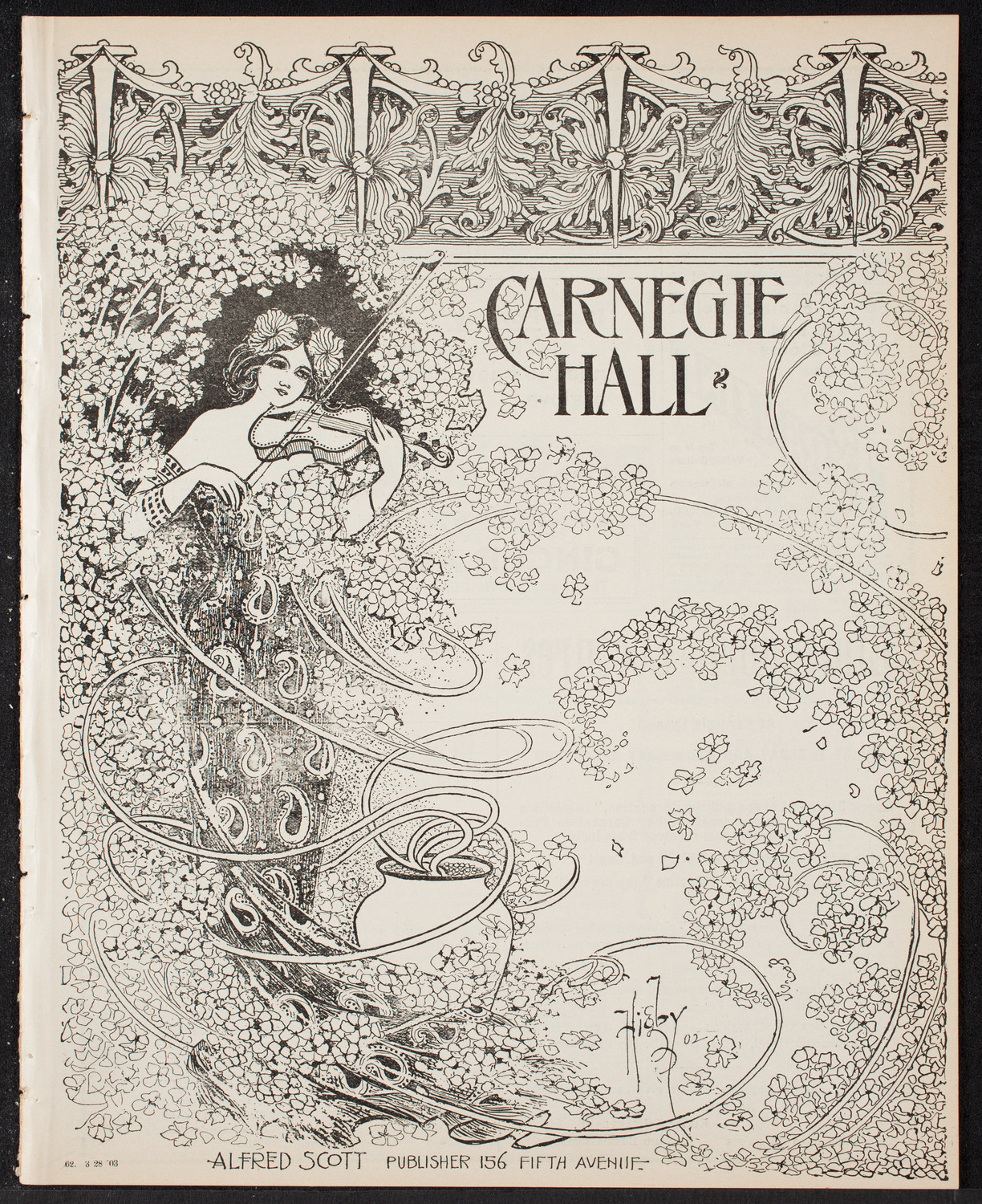 Symphony Concert for Young People, March 28, 1903, program page 1