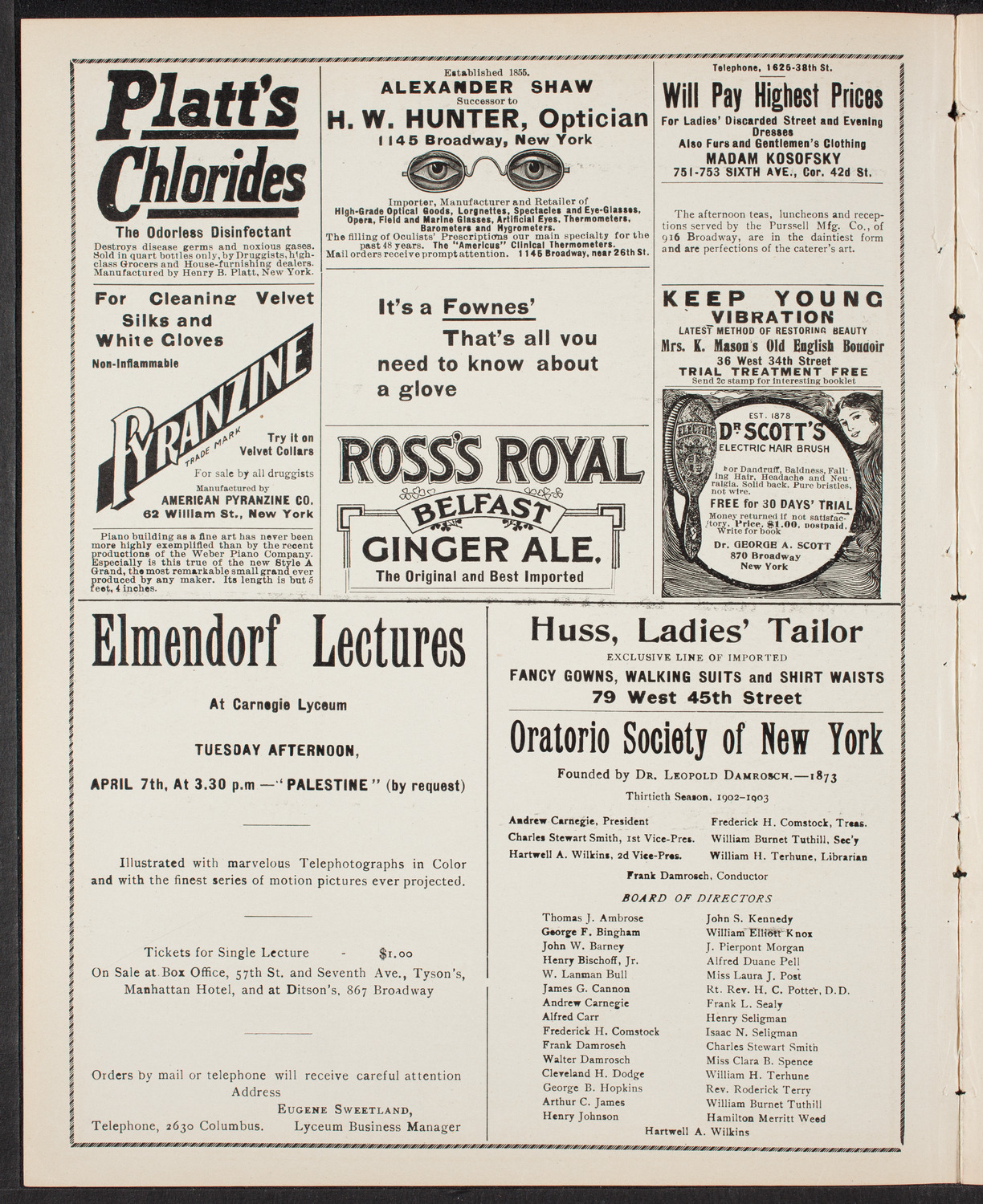 New York Philharmonic, April 4, 1903, program page 2