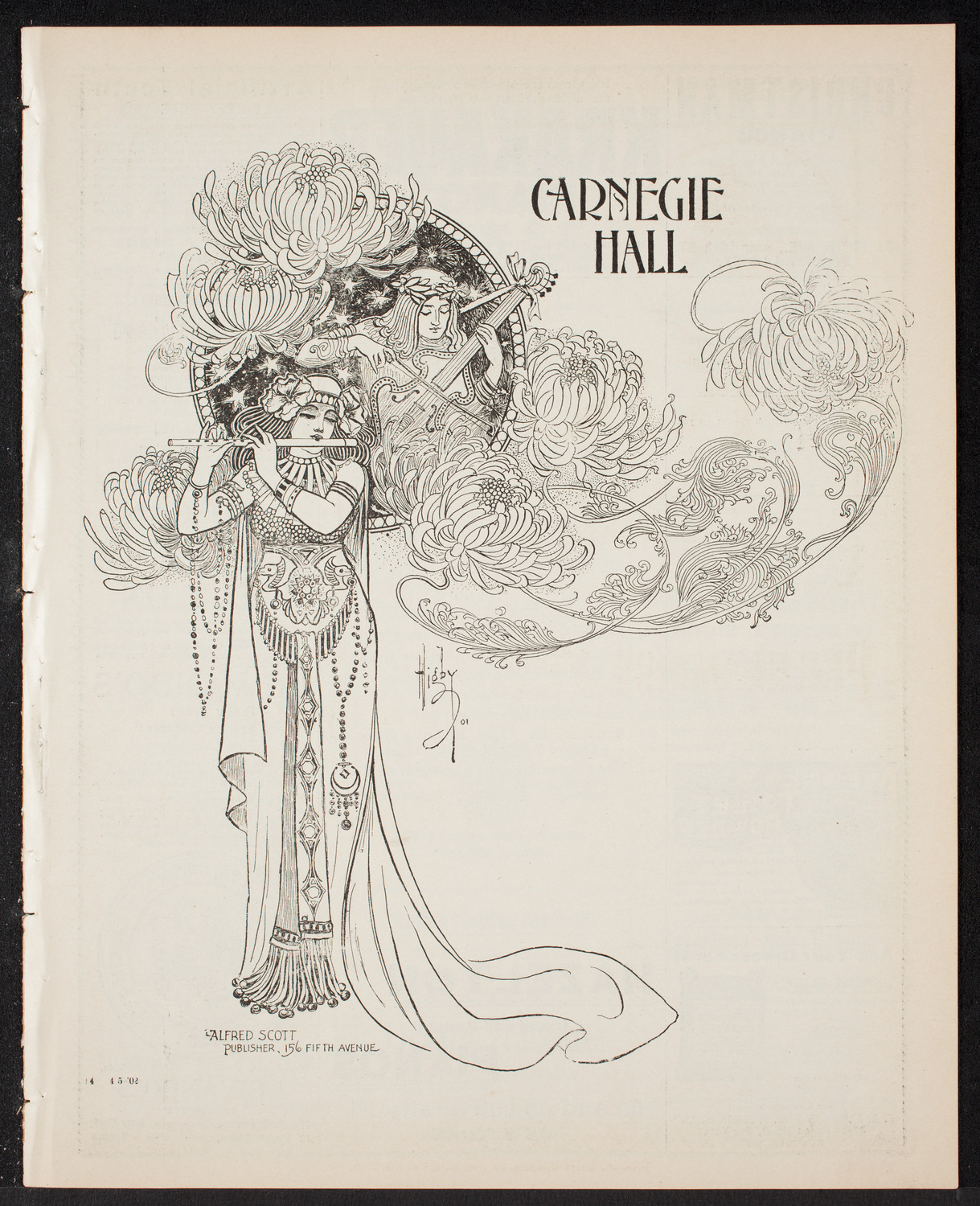 New York Philharmonic, April 5, 1902, program page 1