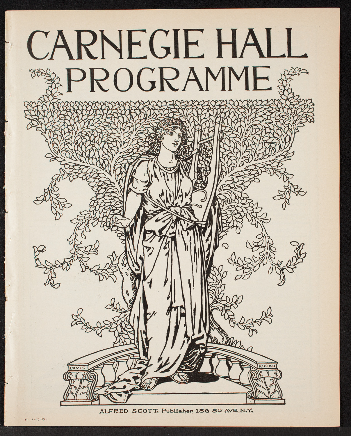 Symphony Concert for Young People, December 19, 1903, program page 1