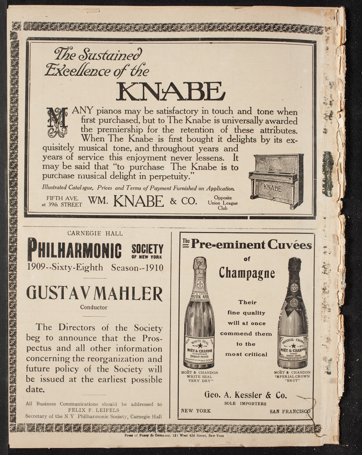 Graduation: New York Law School, June 17, 1909, program page 12