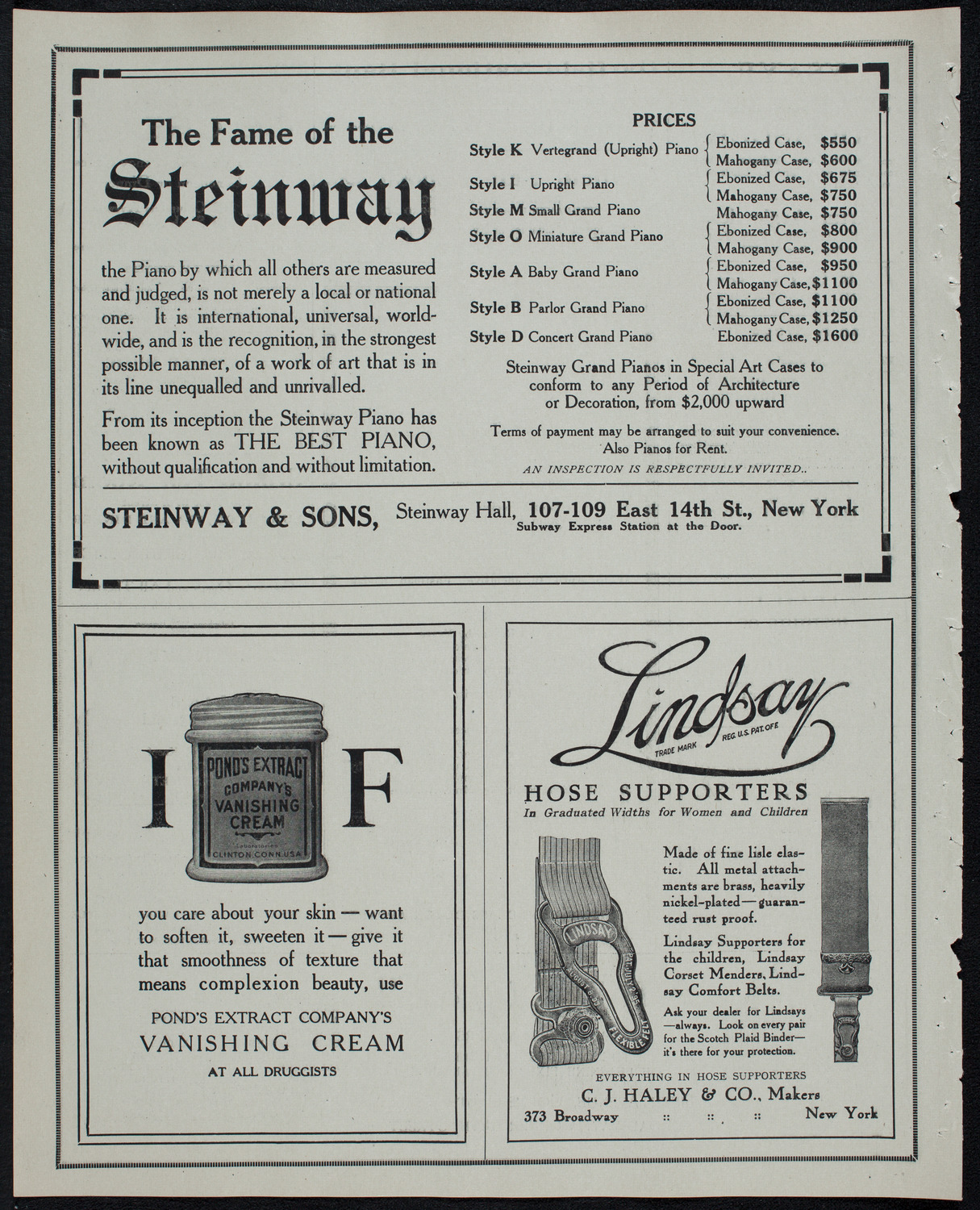 Boston Symphony Orchestra, March 20, 1913, program page 4