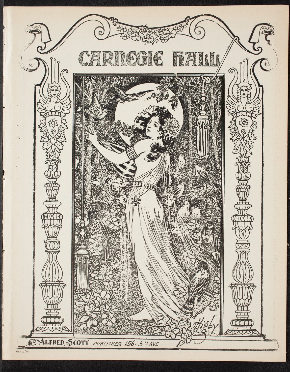Victor Maurel, Baritone, January 5, 1908, program page 1