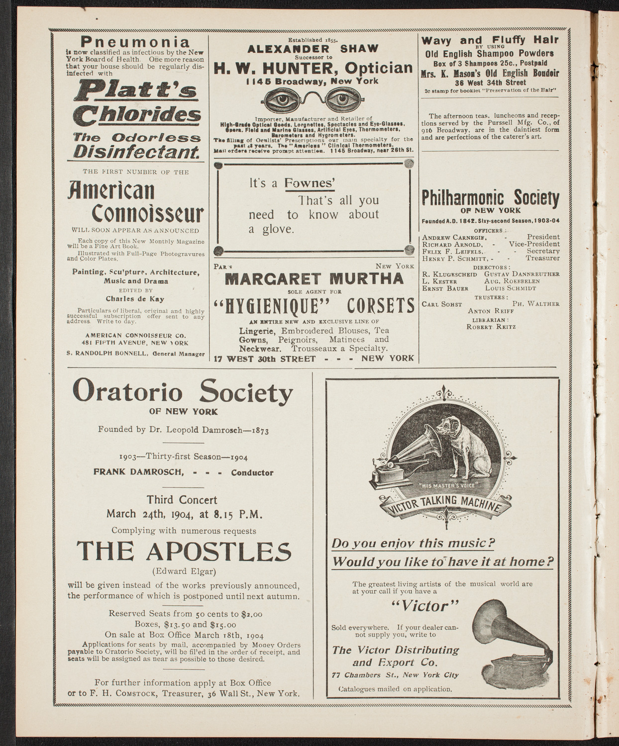 New York Philharmonic, February 16, 1904, program page 2