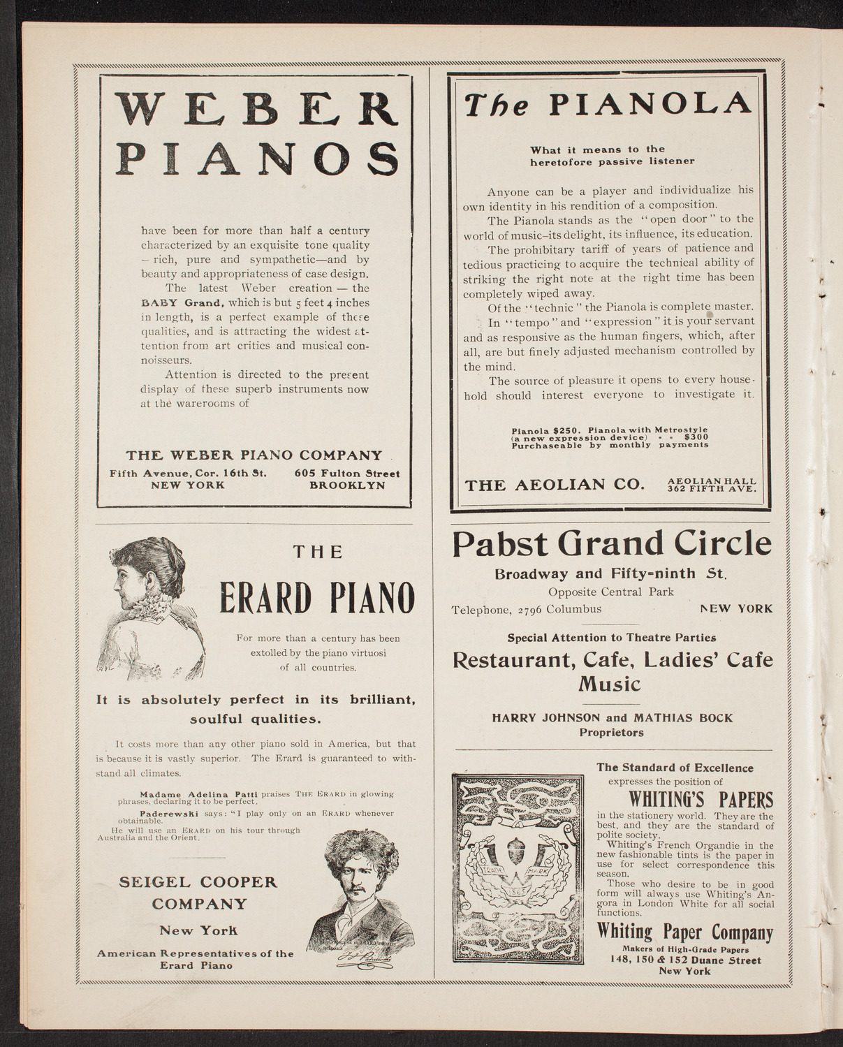 New York Philharmonic, November 13, 1903, program page 6