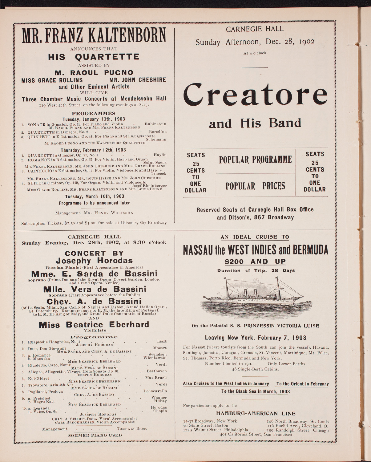 Oratorio Society of New York, December 27, 1902, program page 8
