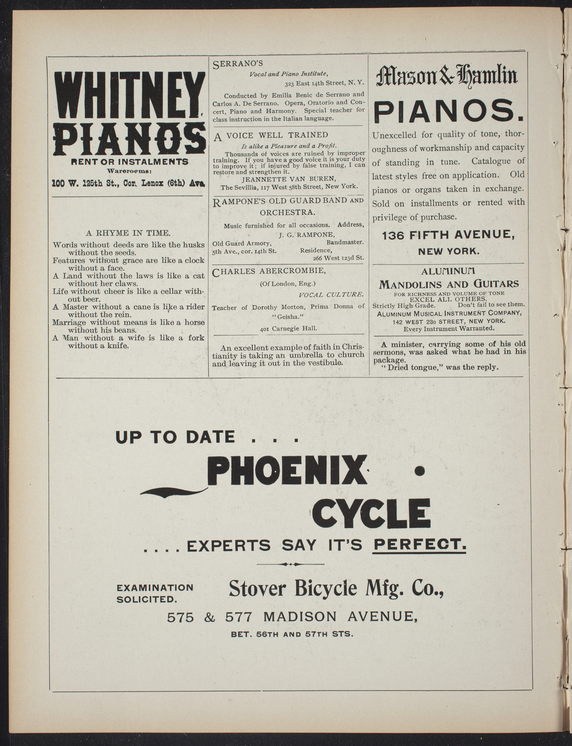 David Garrick: A Comedy in Four Acts, February 13, 1897, program page 2