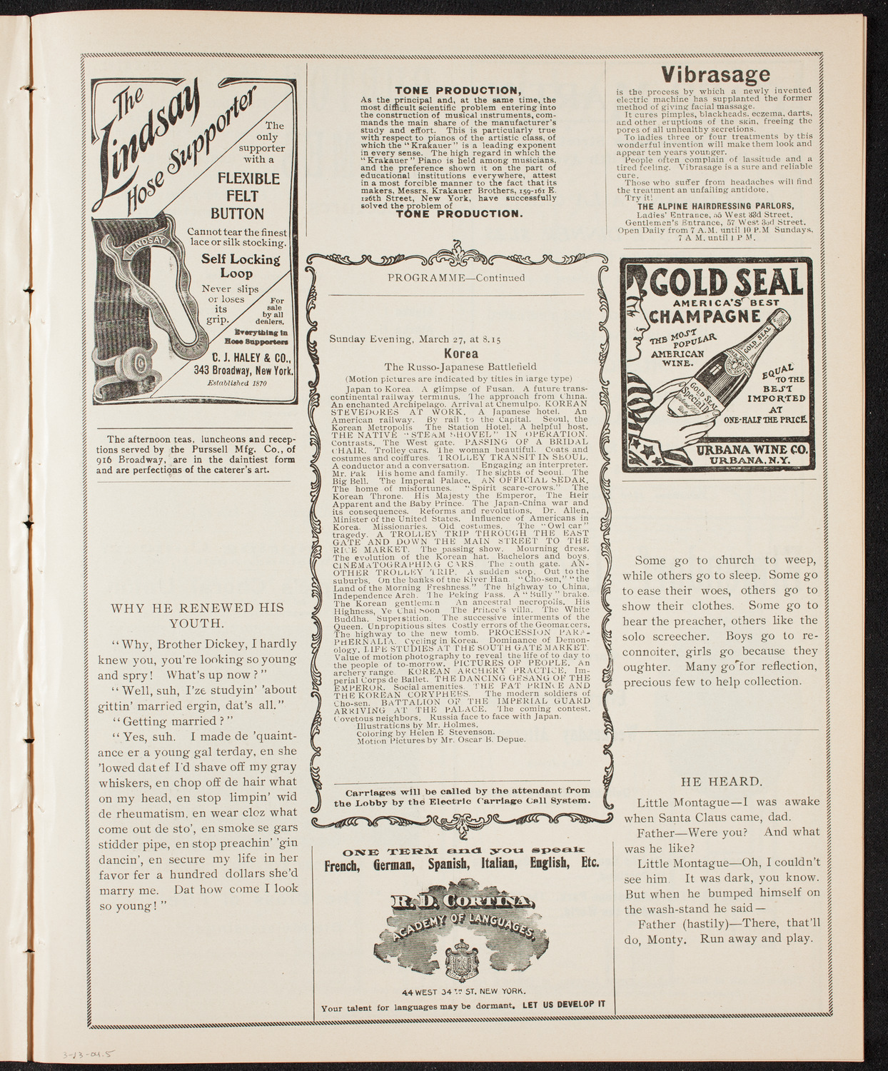 Lecture by Burton Holmes, March 13, 1904, program page 9