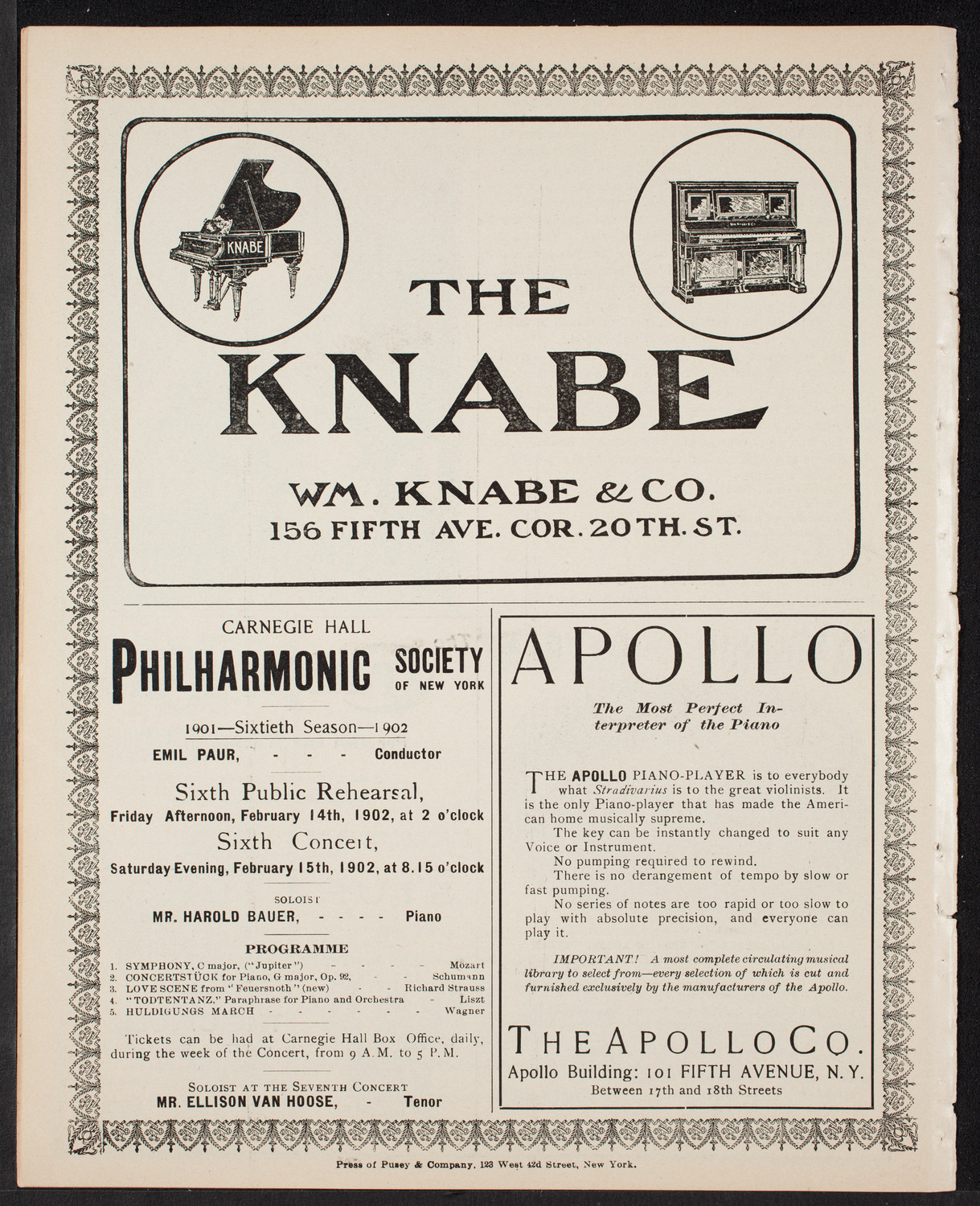 Benefit: Building Fund Buyers' Association of America, February 11, 1902, program page 10